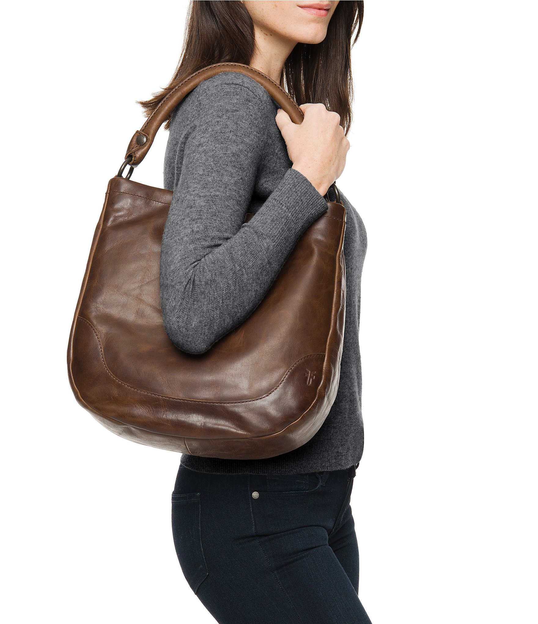 Frye Melissa Genuine Leather Hobo Bag