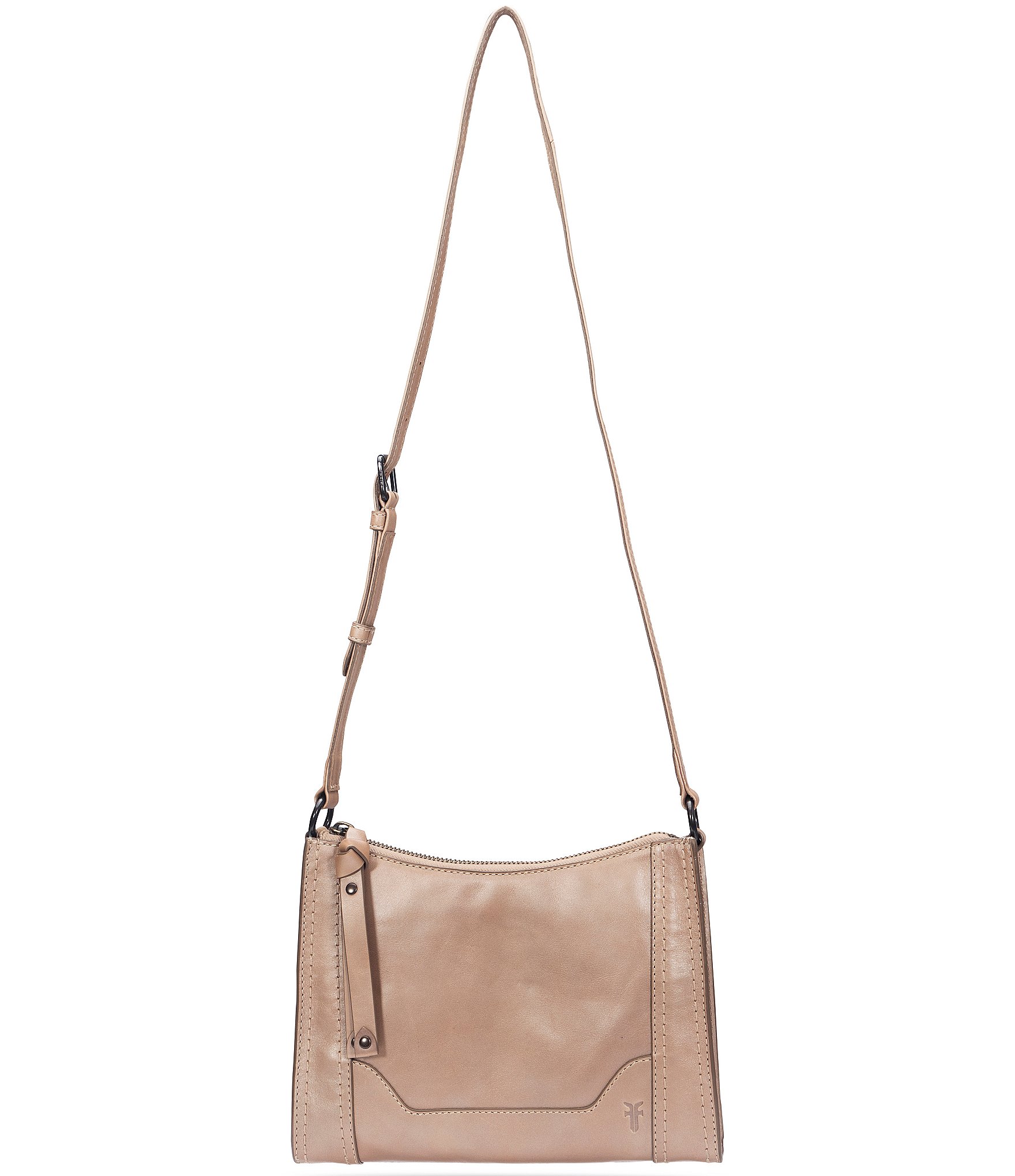 Frye Melissa Leather Zip Crossbody Bag
