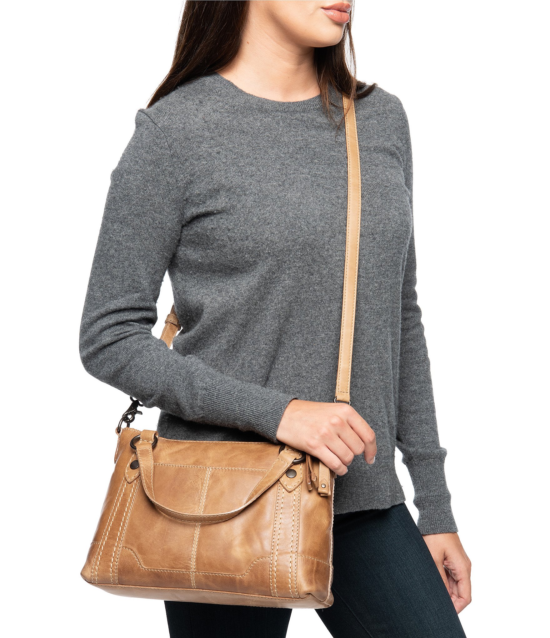 Frye Melissa Medium Leather Crossbody Bag