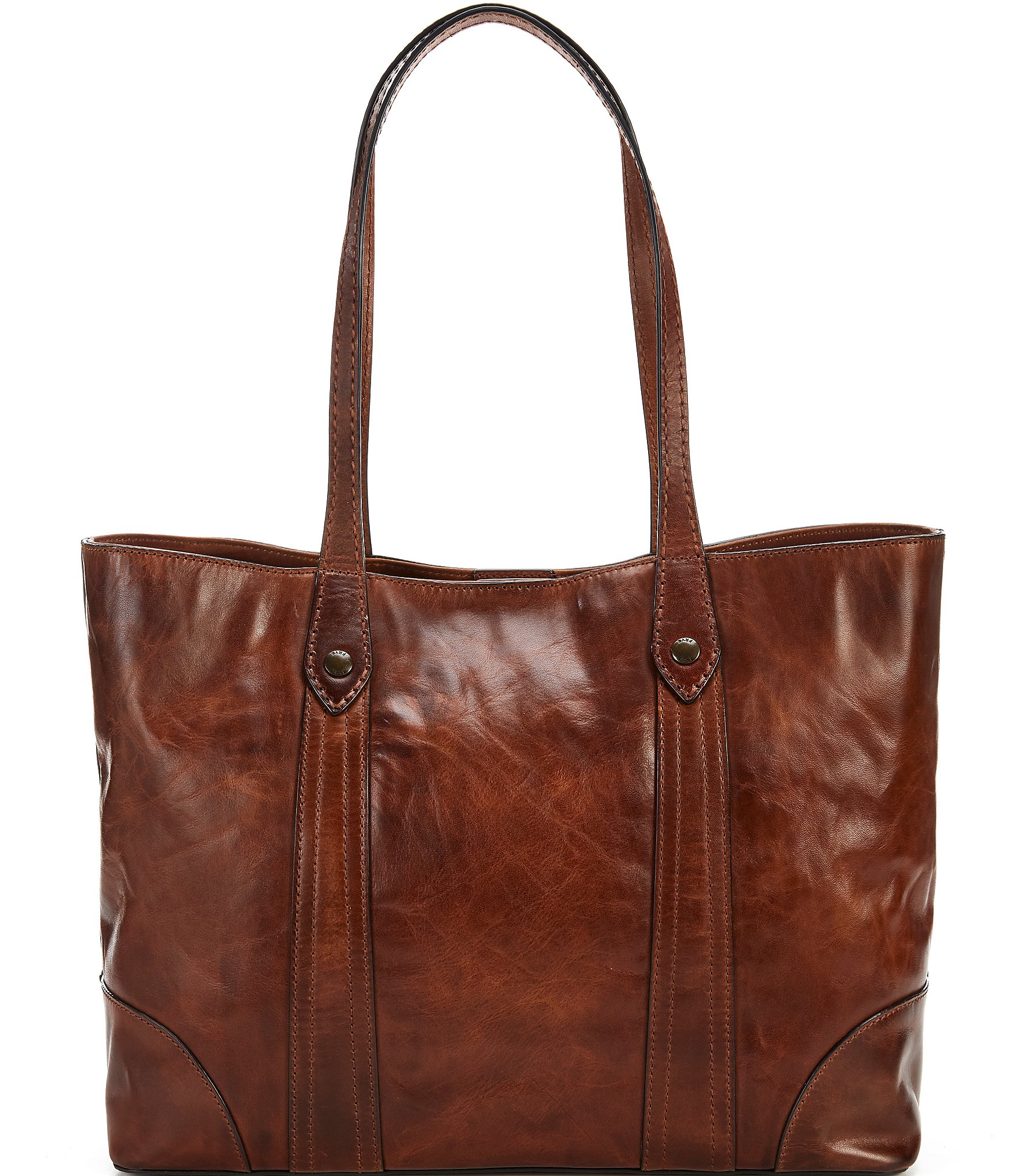 Frye Melissa Washed Leather Shopper Tote Bag