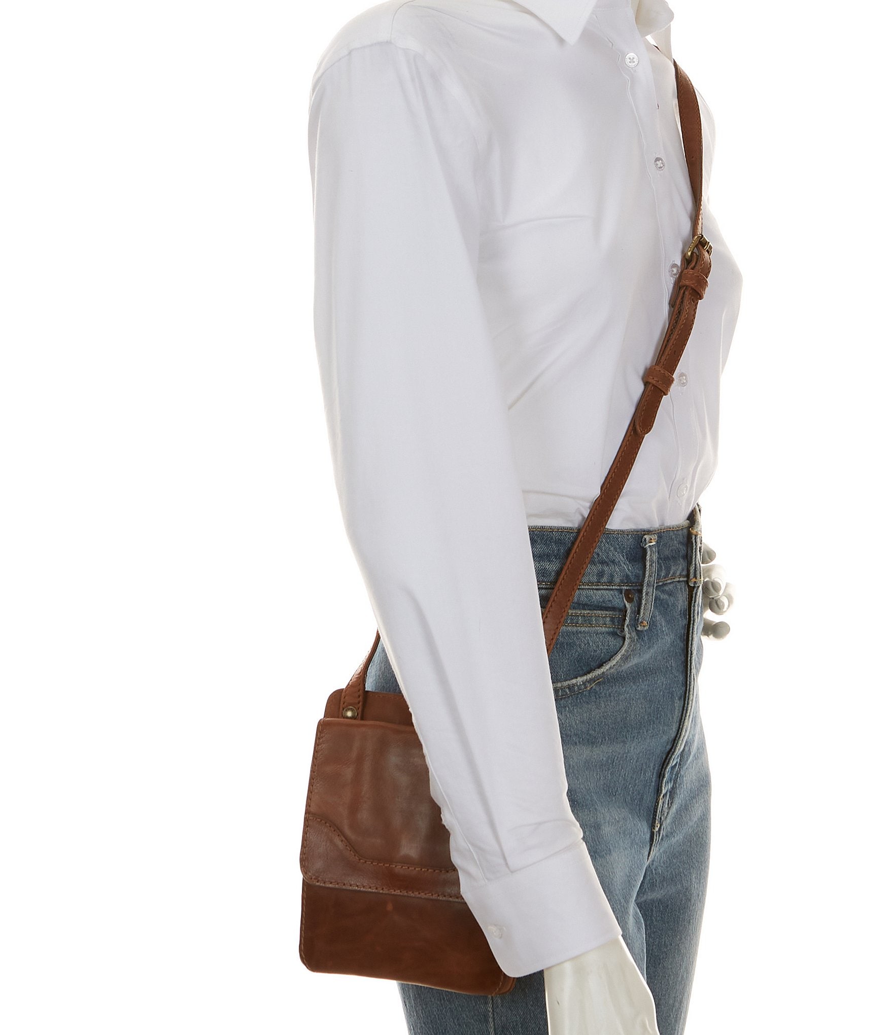 Frye Melissa Sling Leather Crossbody Bag