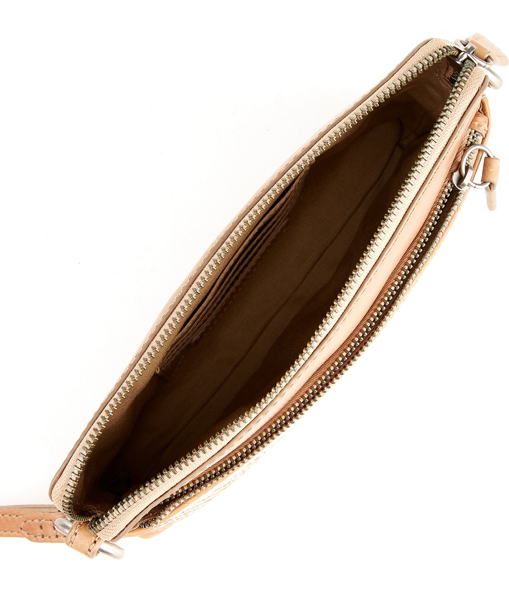 Frye Melissa Straw Wristlet Crossbody Bag