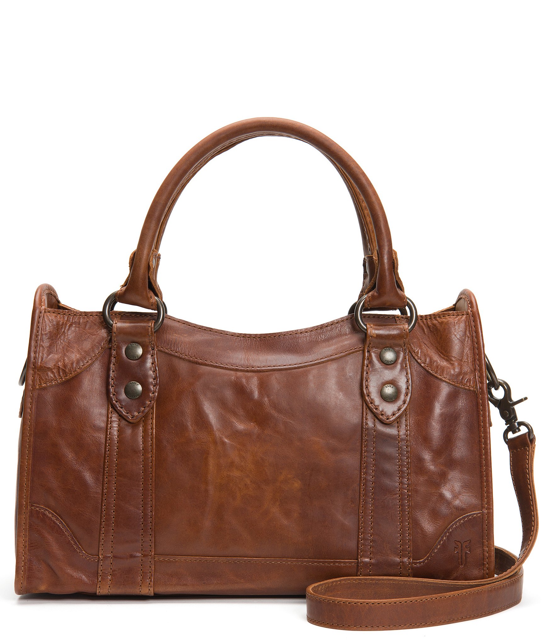 Frye Melissa Washed Leather Satchel Bag