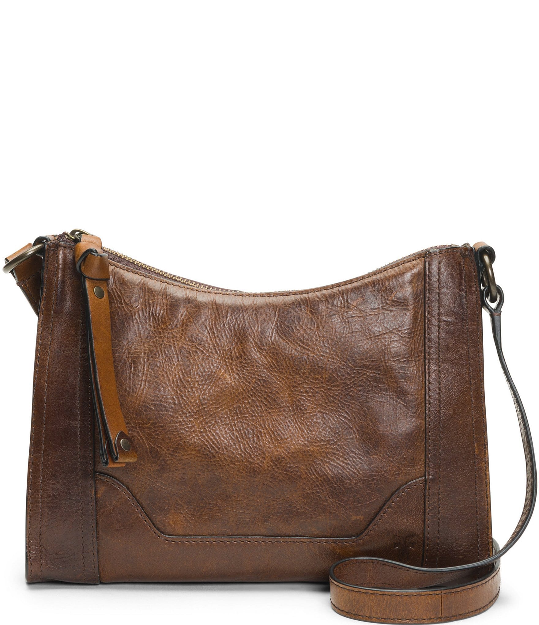 Frye Melissa Zip Leather Crossbody Bag