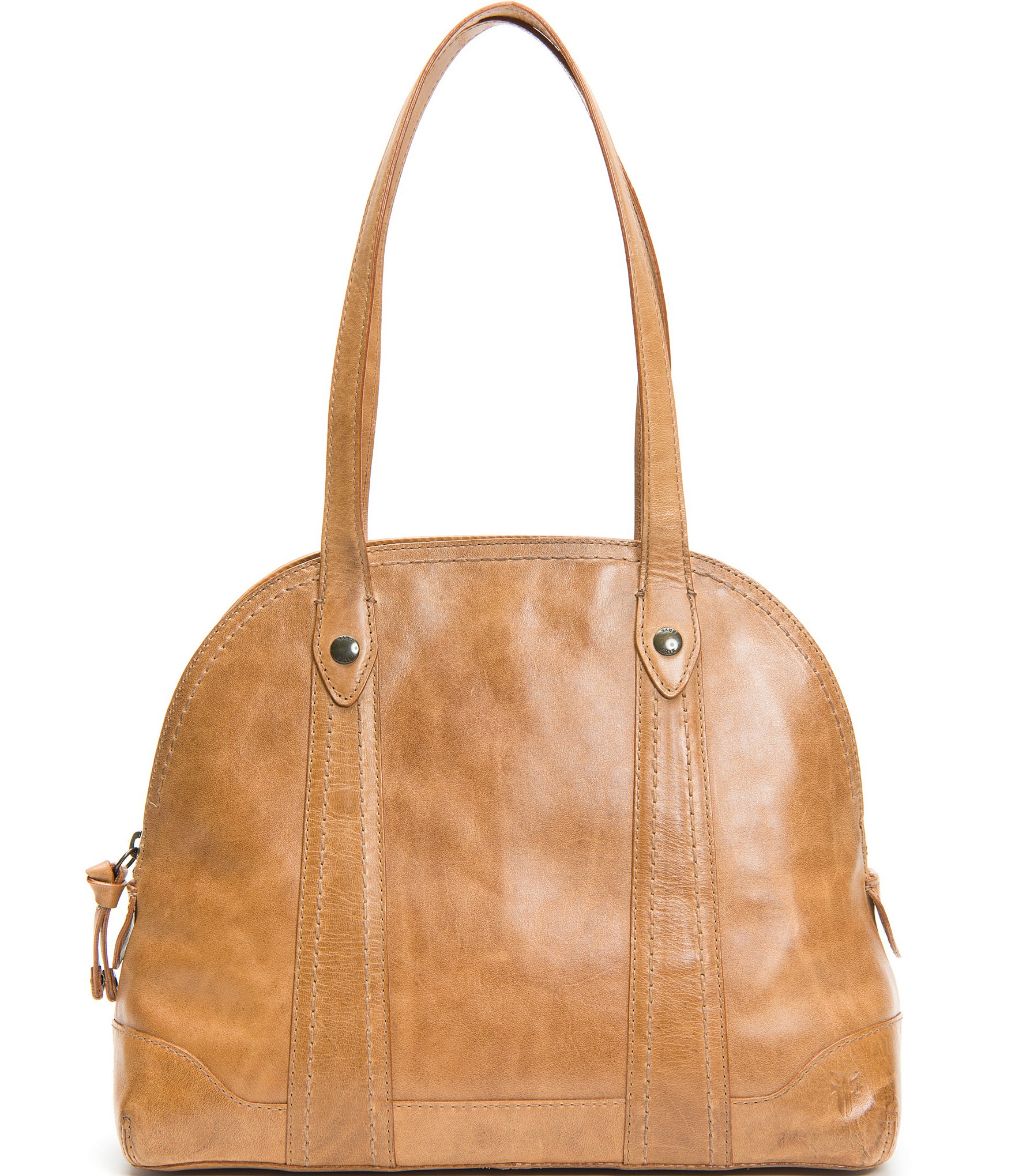 Frye Melissa Zip Domed Leather Satchel Bag | Dillard's