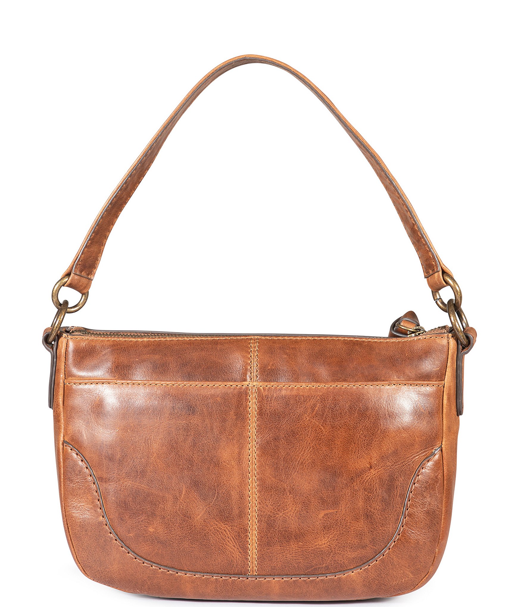 Frye Melissa Zip Leather Crossbody Shoulder Bag