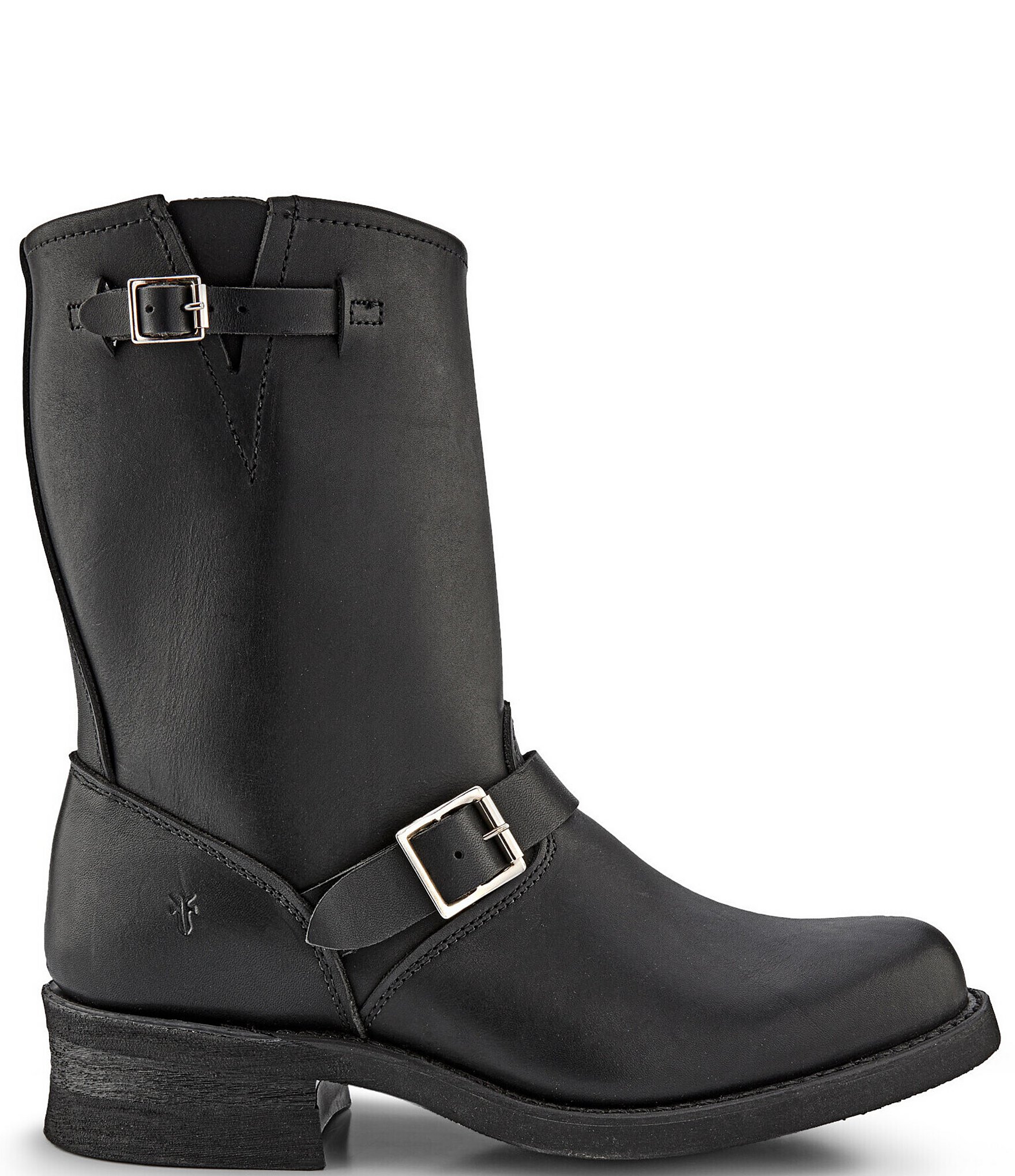 Frye Men's Engineer 12R Leather Buckle Hardware Boots