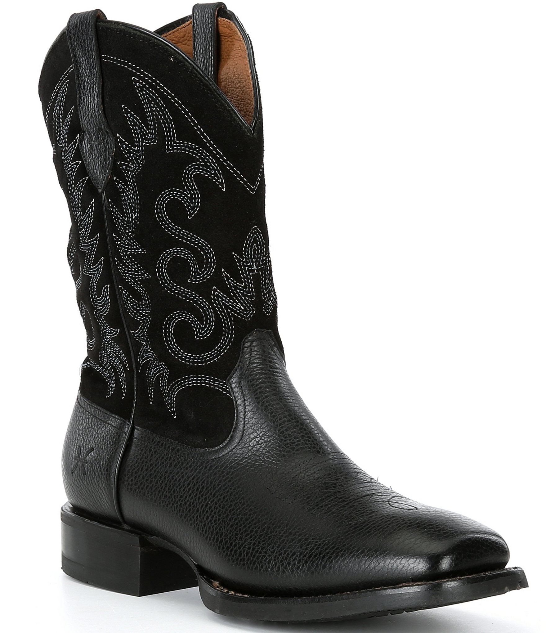 Frye black cowboy boots online