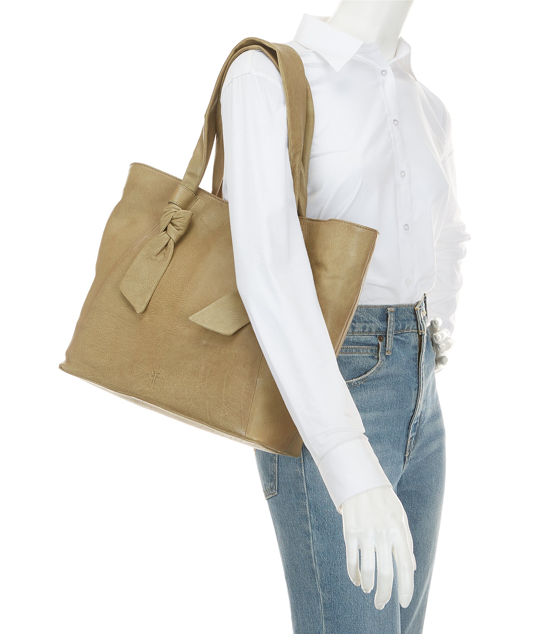 Frye Nora Knotted Leather Tote Bag