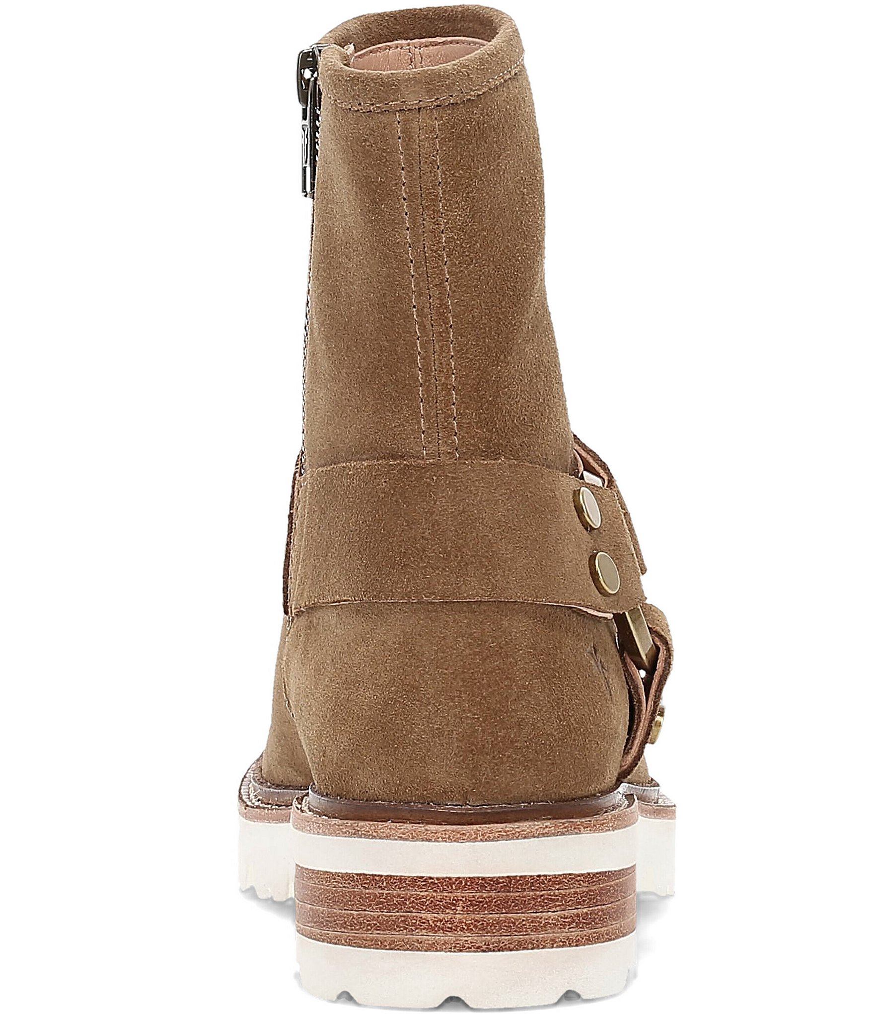 Frye Olivia Suede Harness Booties