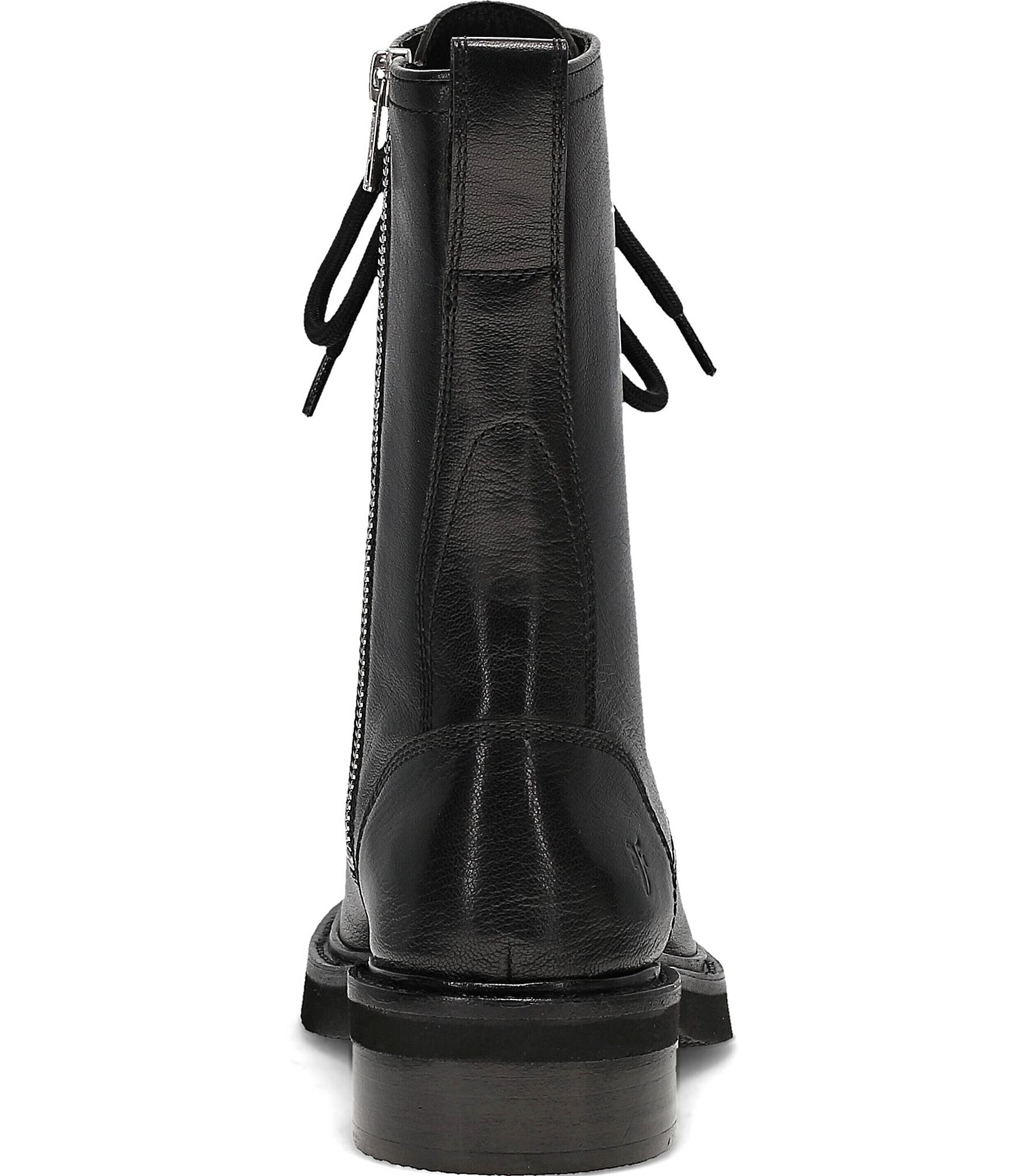 Frye Phoebe Leather Lace Up Combat Boots