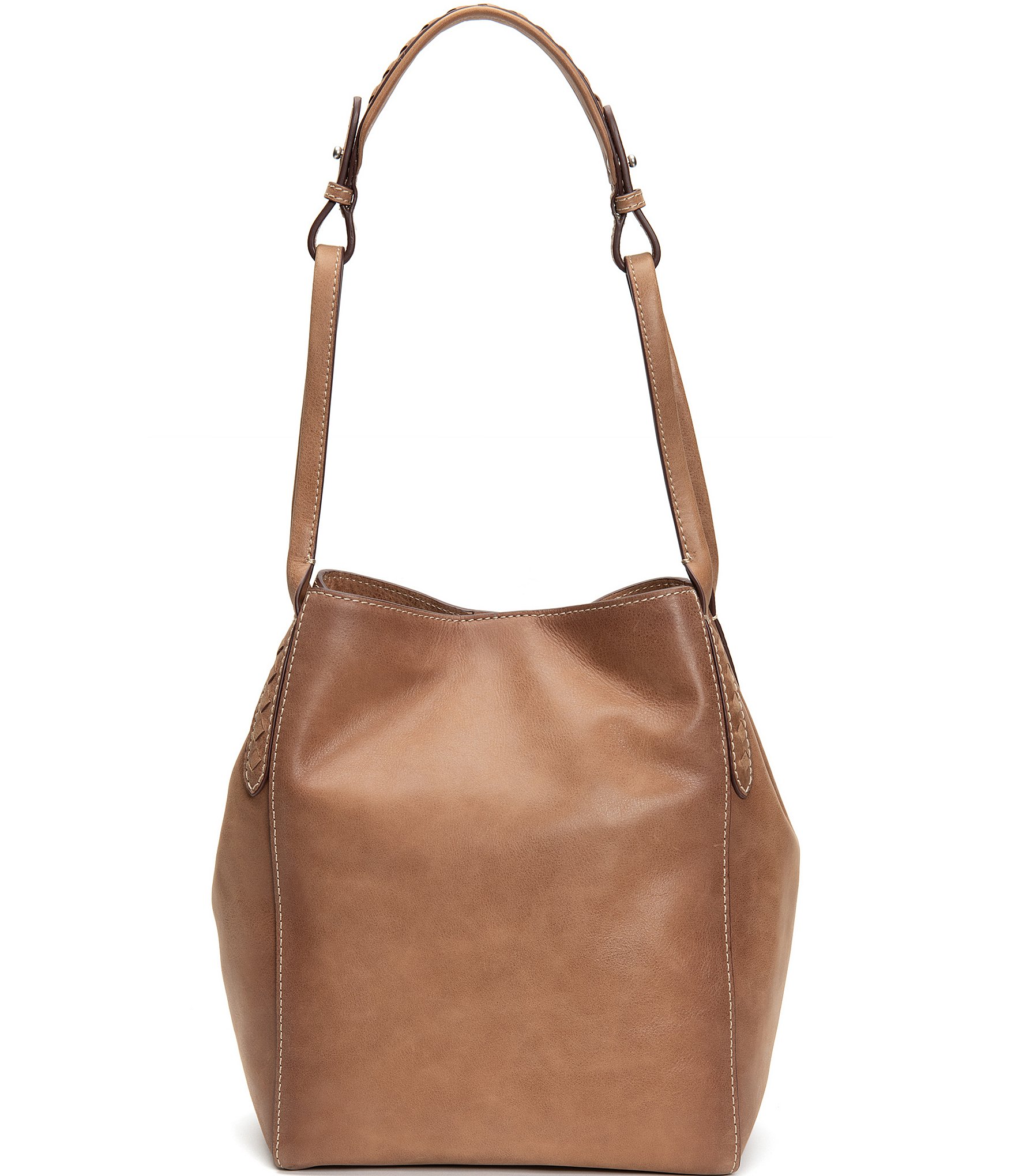 Frye Reed Magnetic Snap Leather Hobo Bag