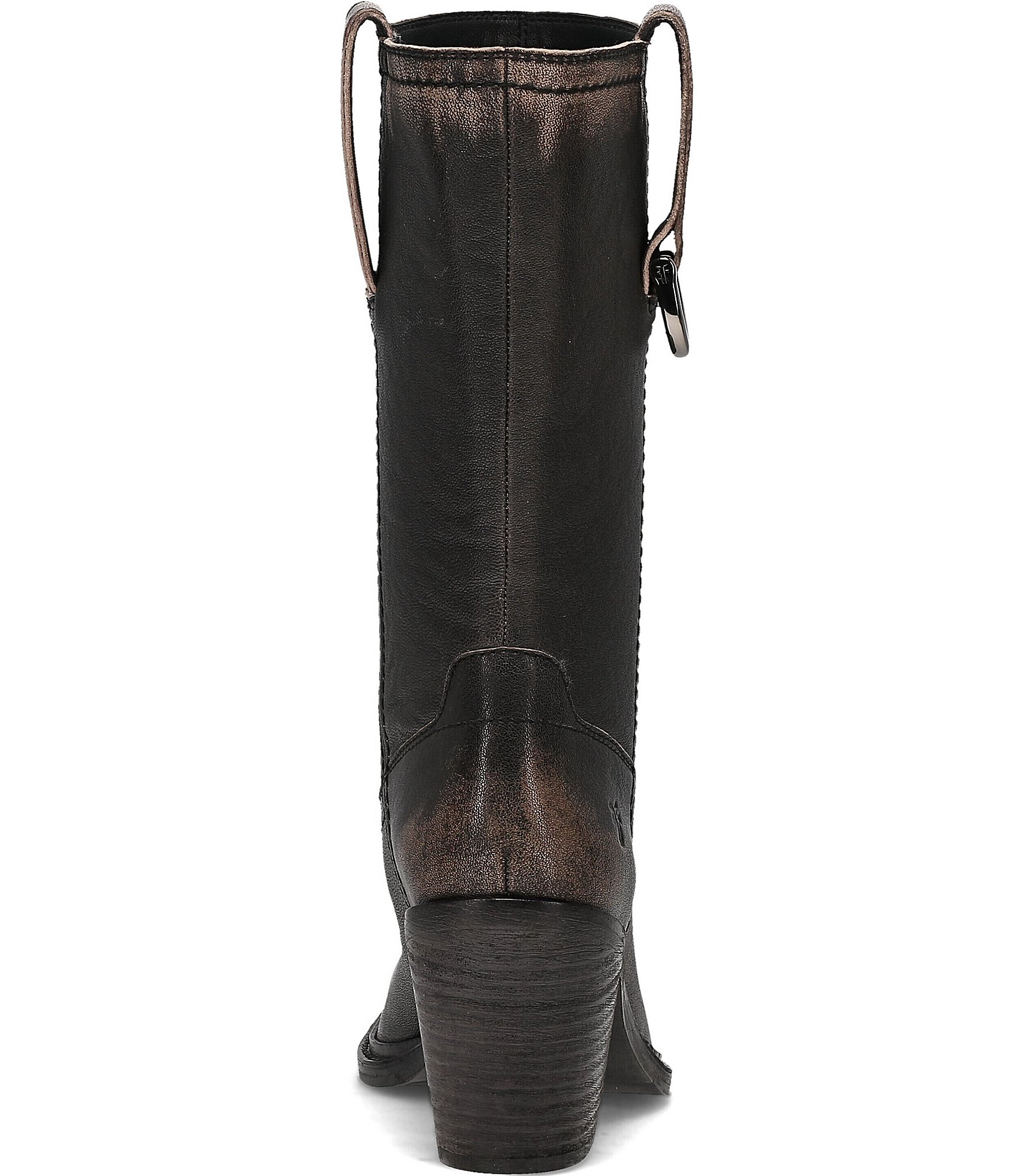 Frye Sedona Mid Calf Leather D-Ring Block Heel Boots