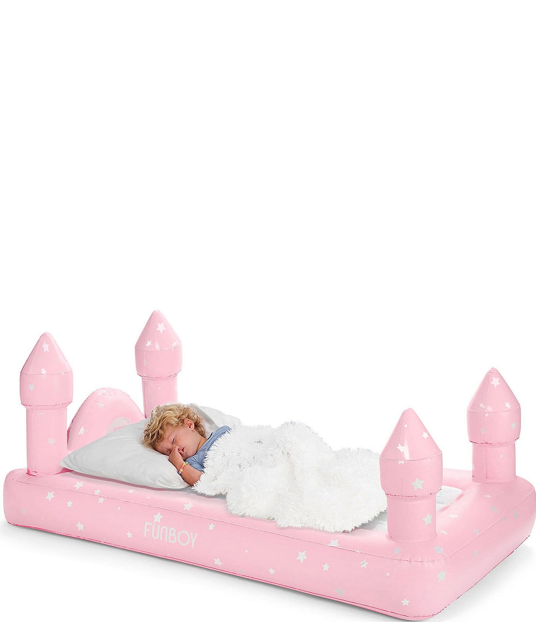 Funboy Pink Castle Sleepover Kids Air Mattress