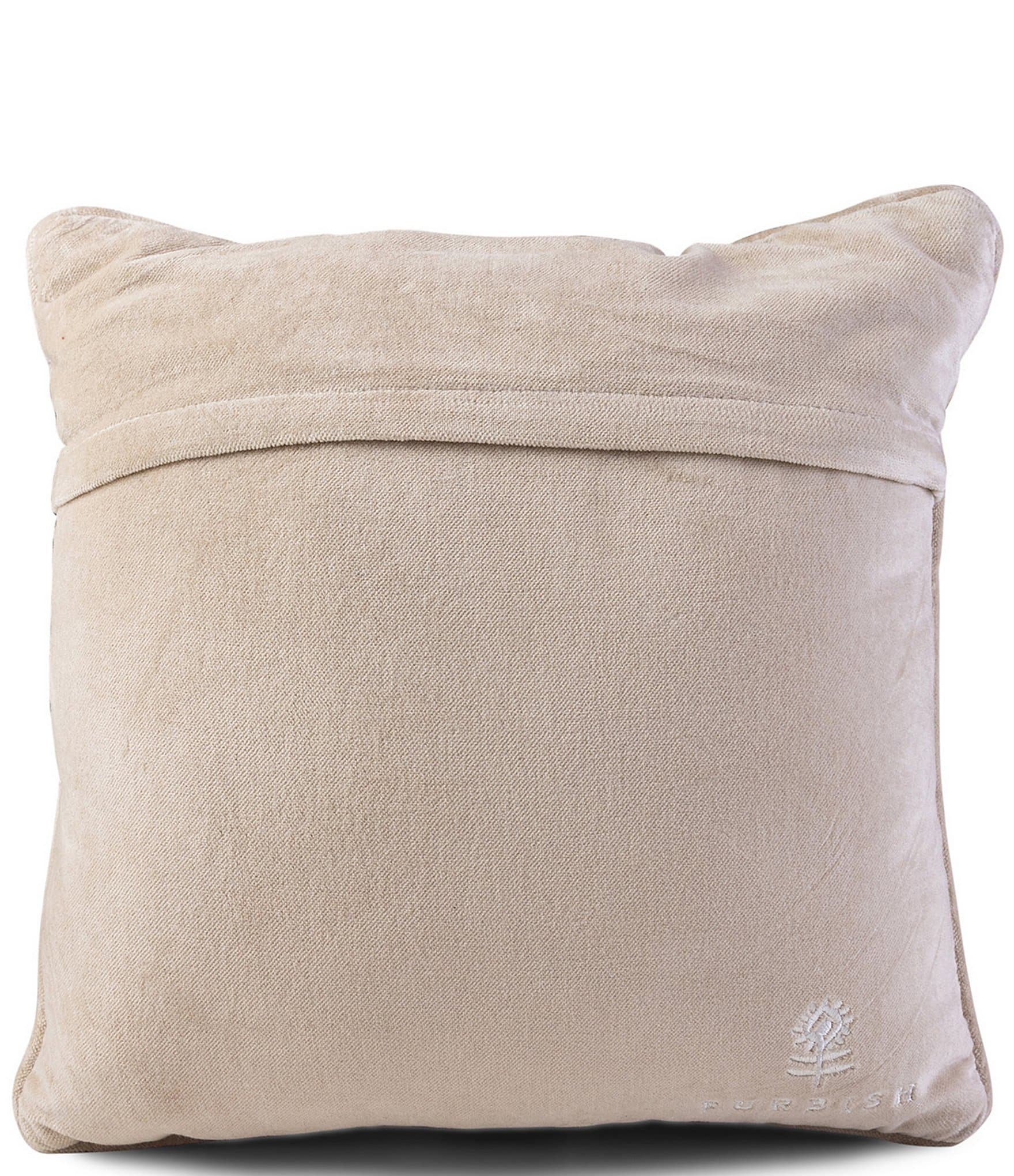 Furbish Please Leave by Nine Needlepoint Pillow