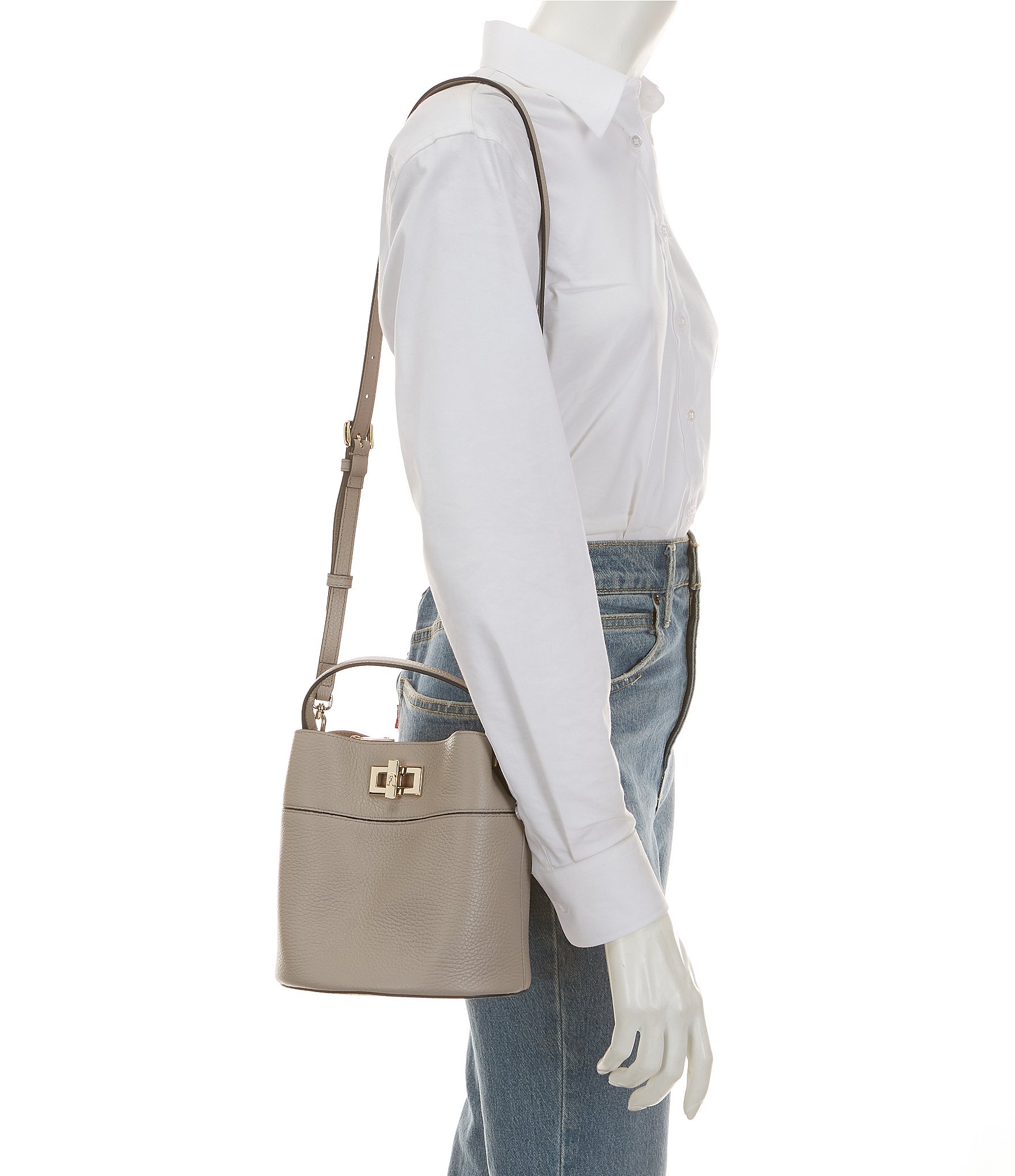 Furla Amelia Handle Mini Bucket Bag