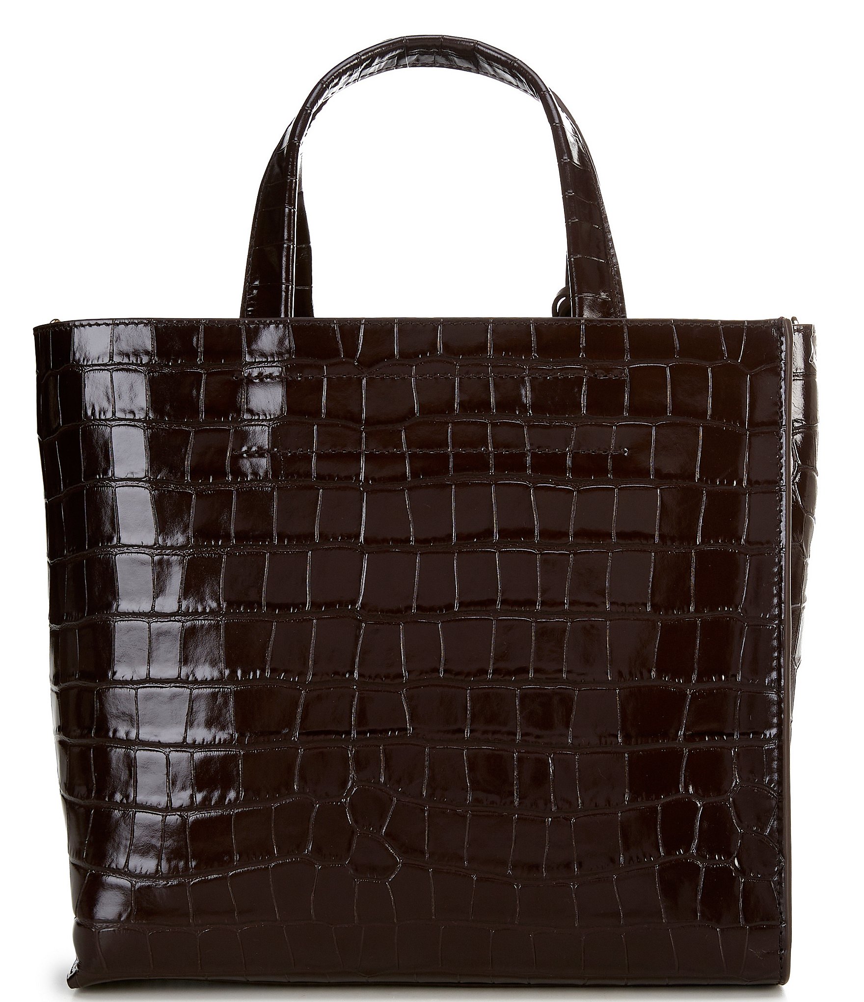 Furla Divide It Croc Double Handle Tote Bag
