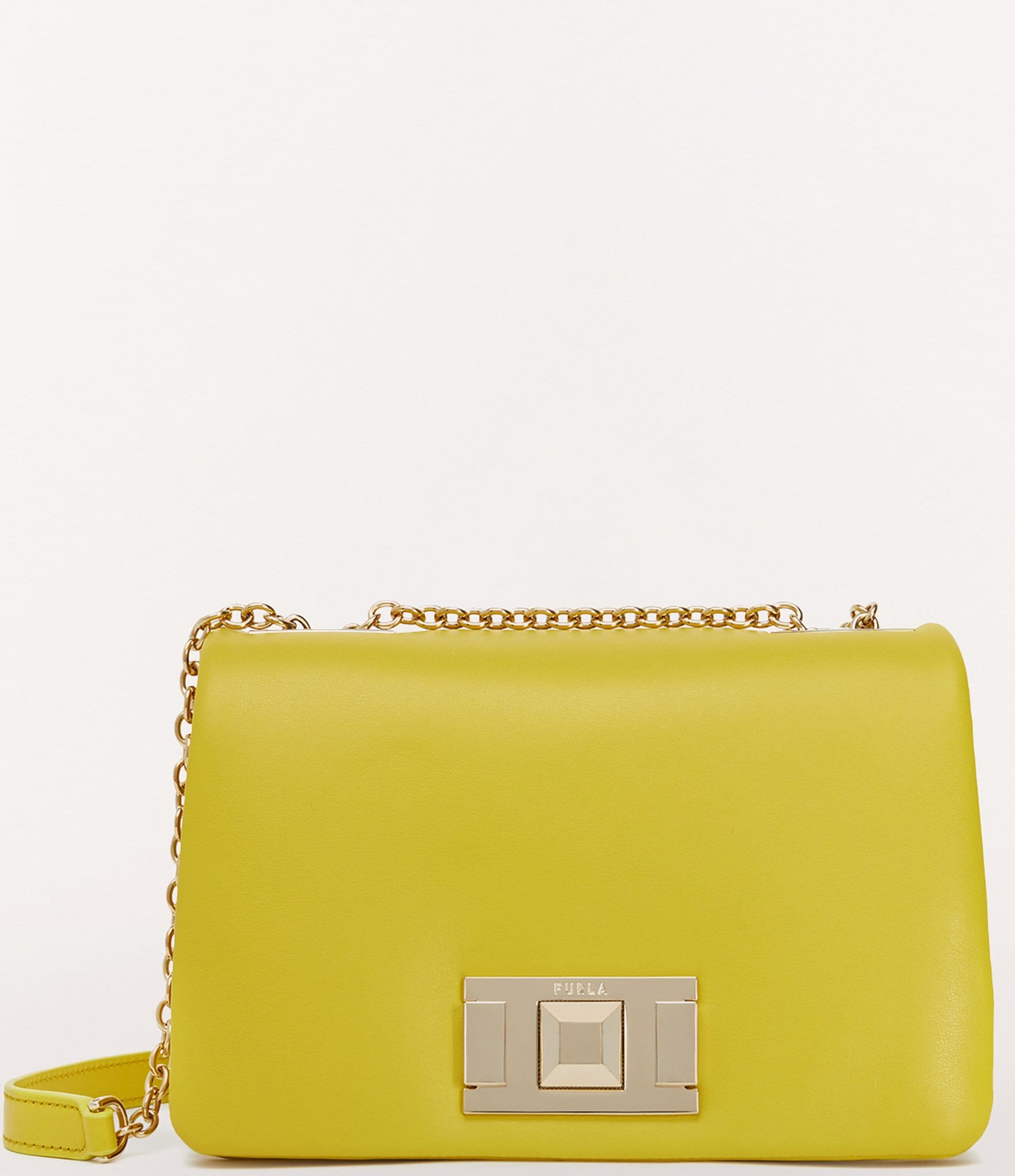 Furla Lulu Neon Yellow Mini Crossbody Bag | Dillard's