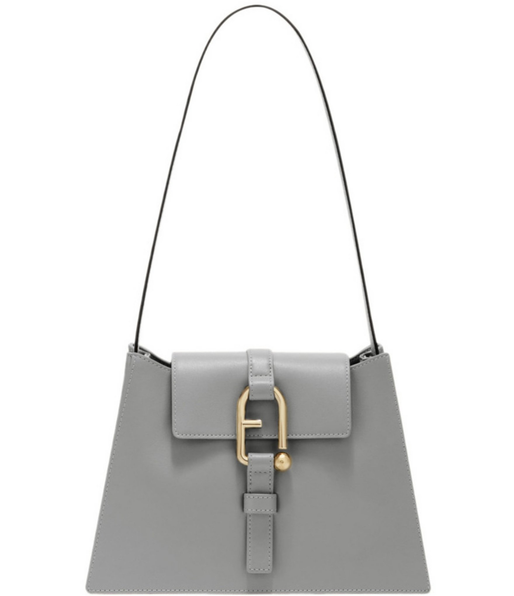 Furla Nuvola Small Shoulder Bag Womens Cenere Soil Nero
