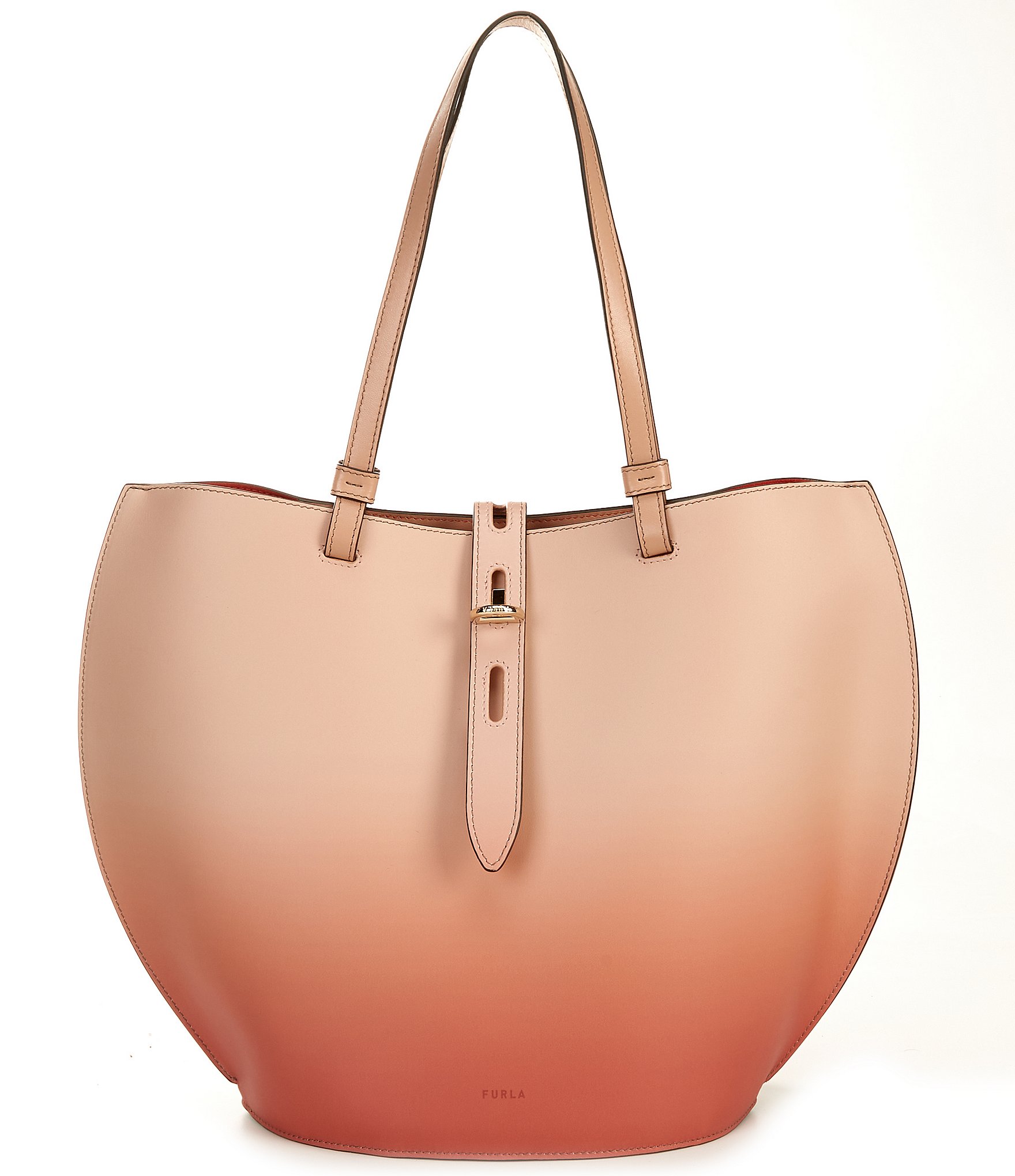 Furla Brown Leather X-Large Tote Shoulder Bag