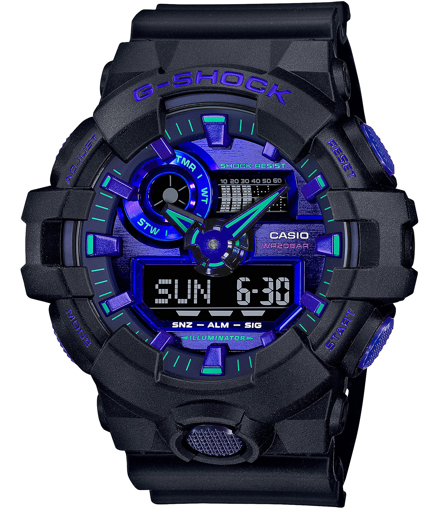 G-Shock Men's Ana Digi Black Shock Resistant Watch