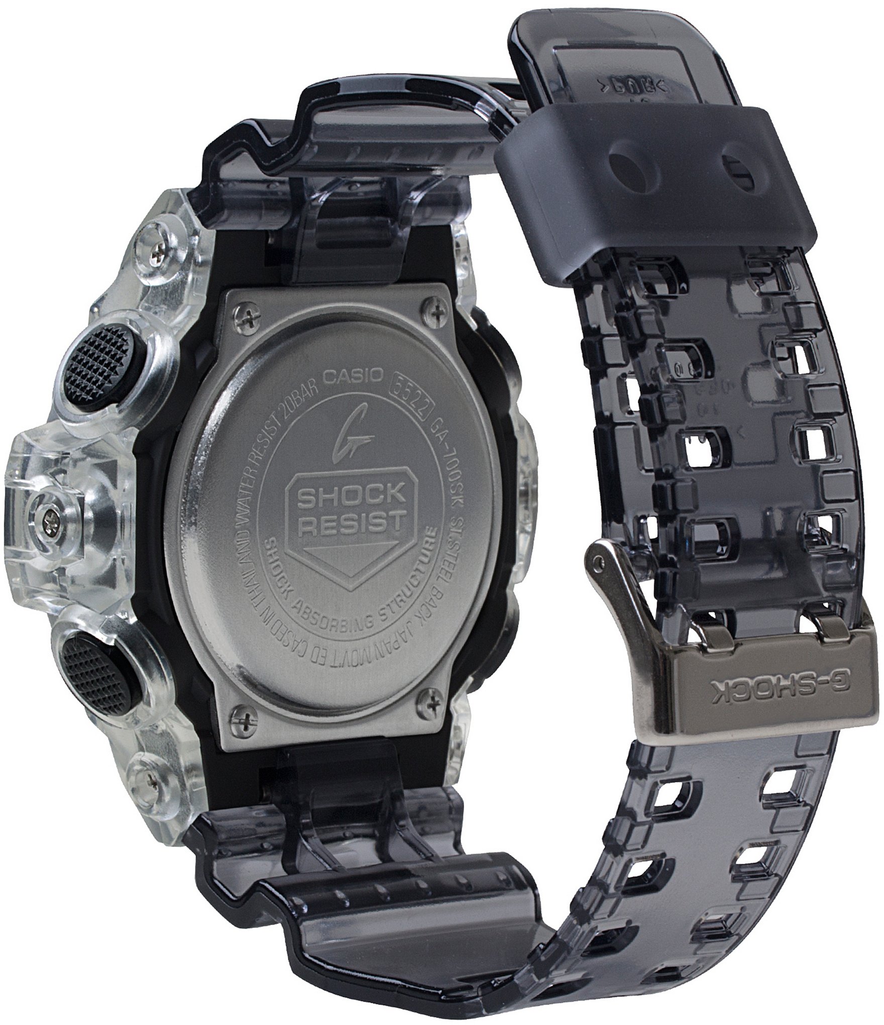 G-Shock Ana Digi Clear Skeleton Shock Resistant Watch