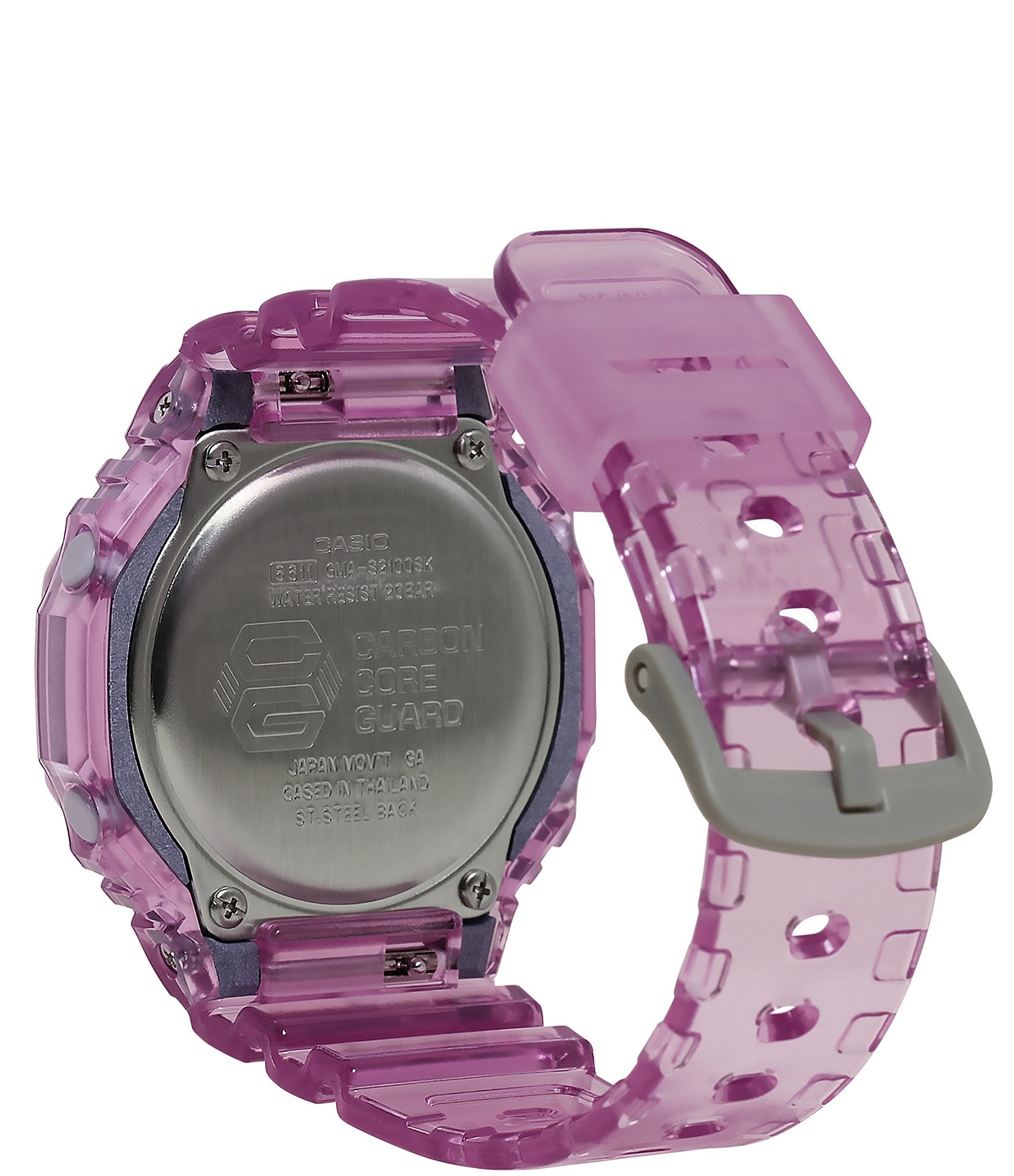 G-Shock Ana-Digi Metallic Skeleton Translucent Pink Resin Watch