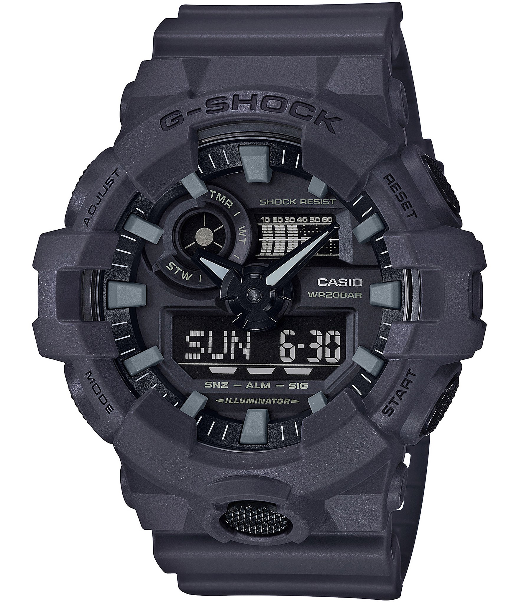 G-Shock Grey Ana-Digi Resin-Strap Watch | Dillard's