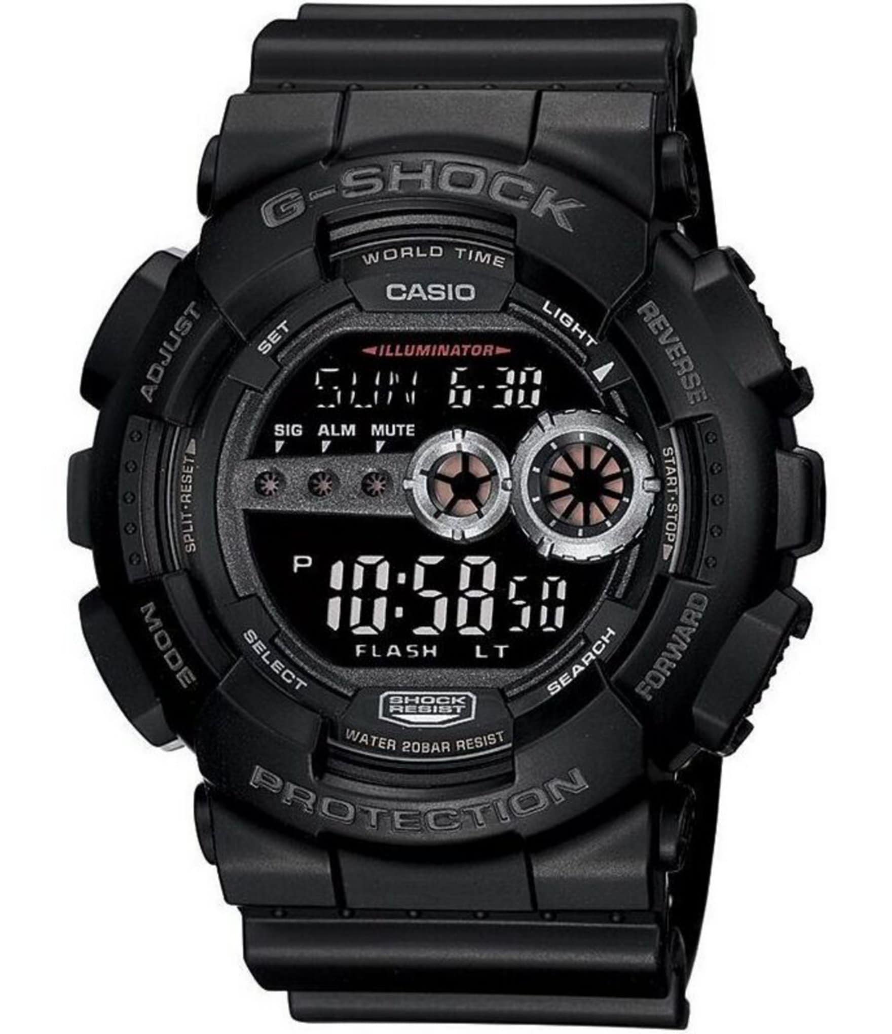 G Shock Black XL Resin Digital Watch Dillard s