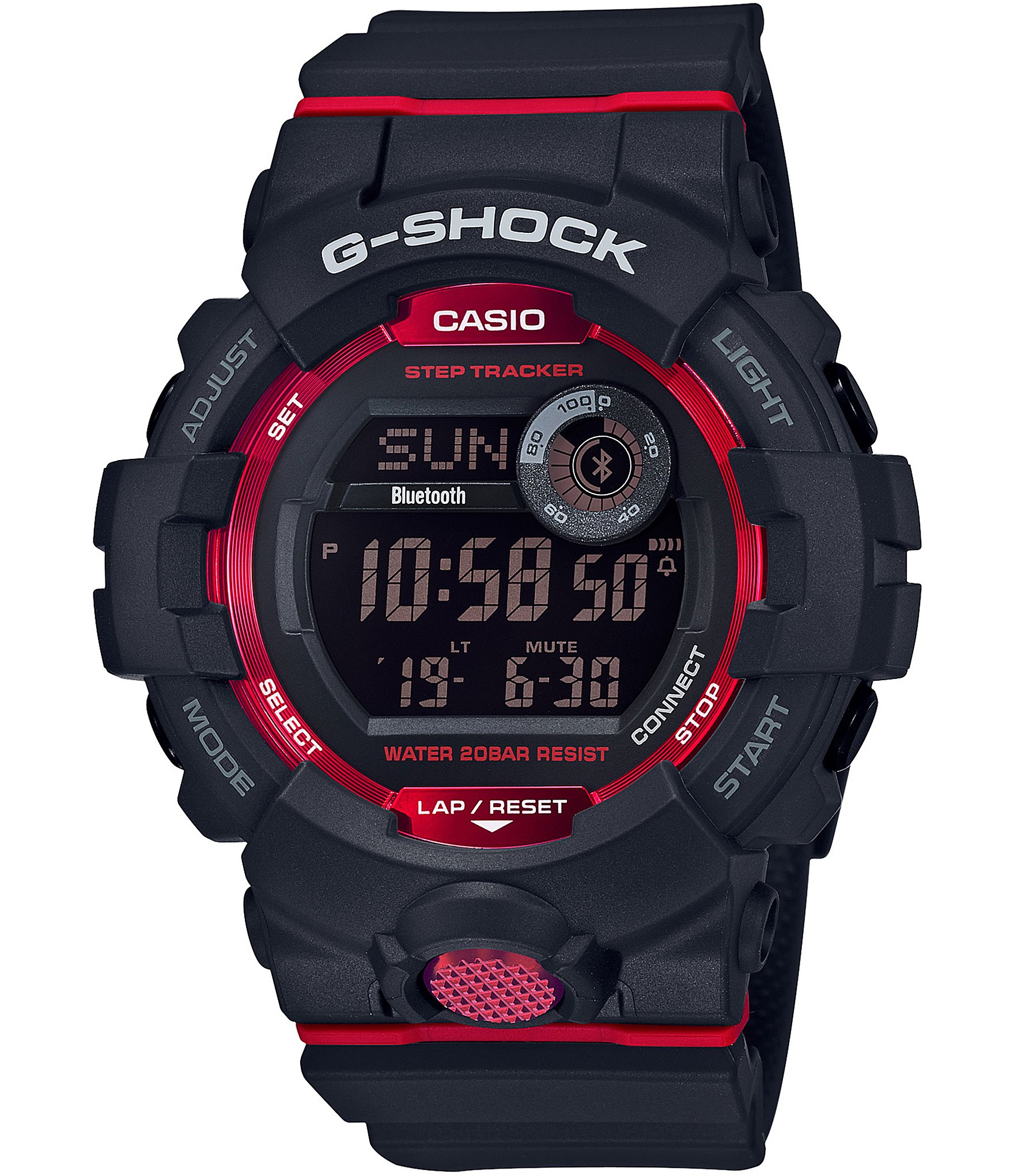 G-Shock Digital Black & Red Shock Resistant Watch | Dillard's