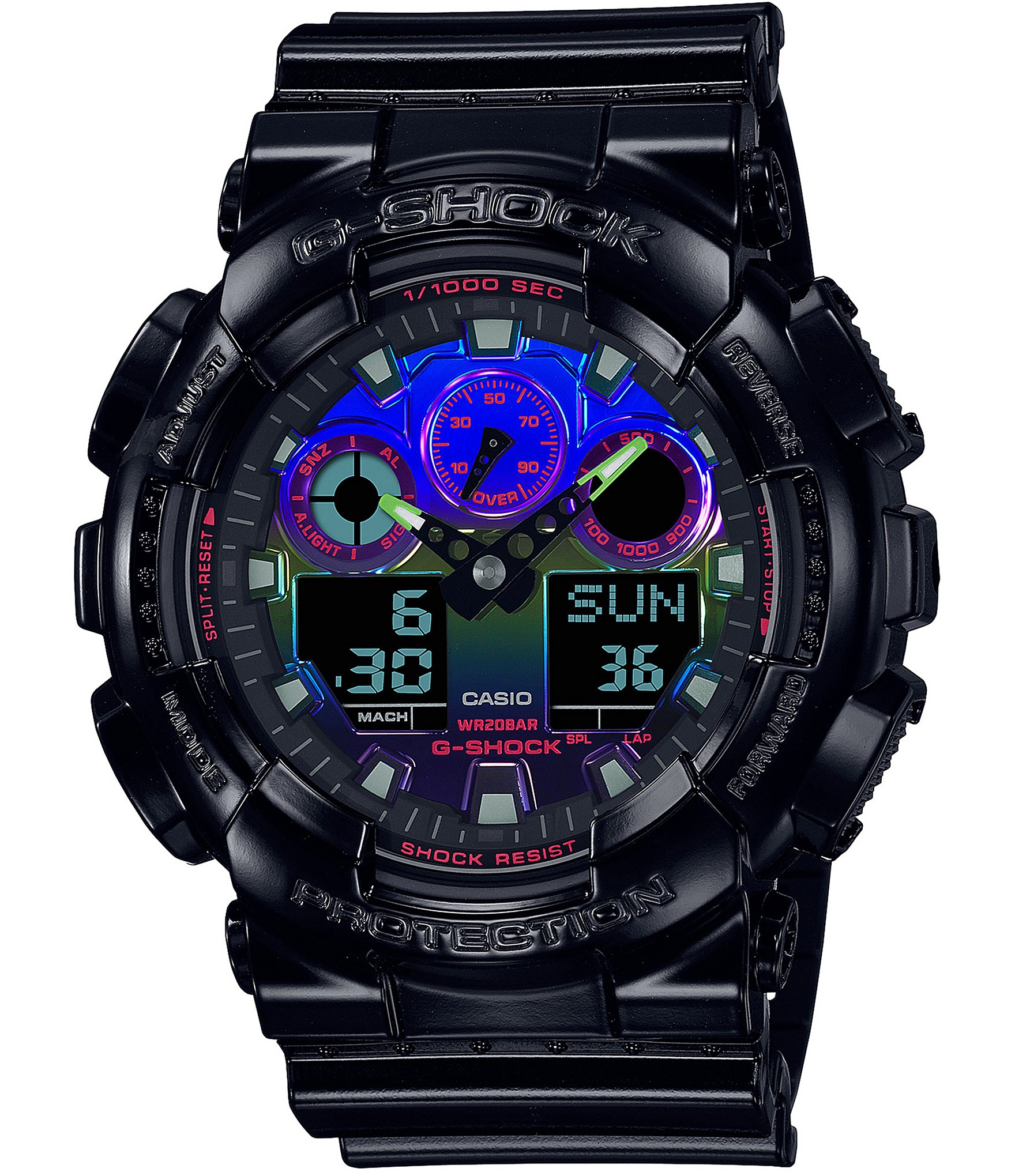 G-Shock Men's Ana-Digi Black Resin Strap Chronograph Watch