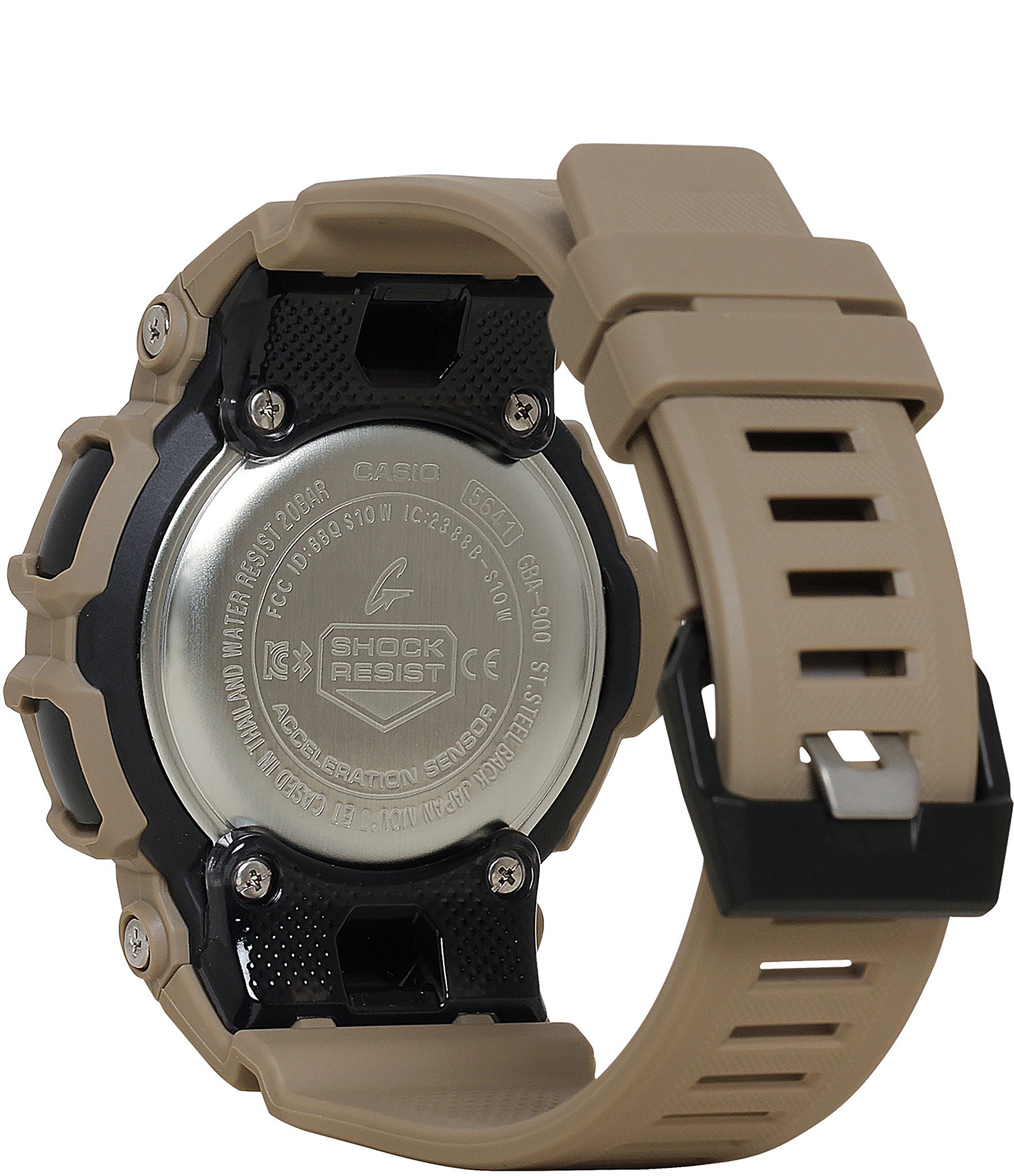 G-Shock Men's Ana-Digi Shock Resistant Beige Resin Strap Watch