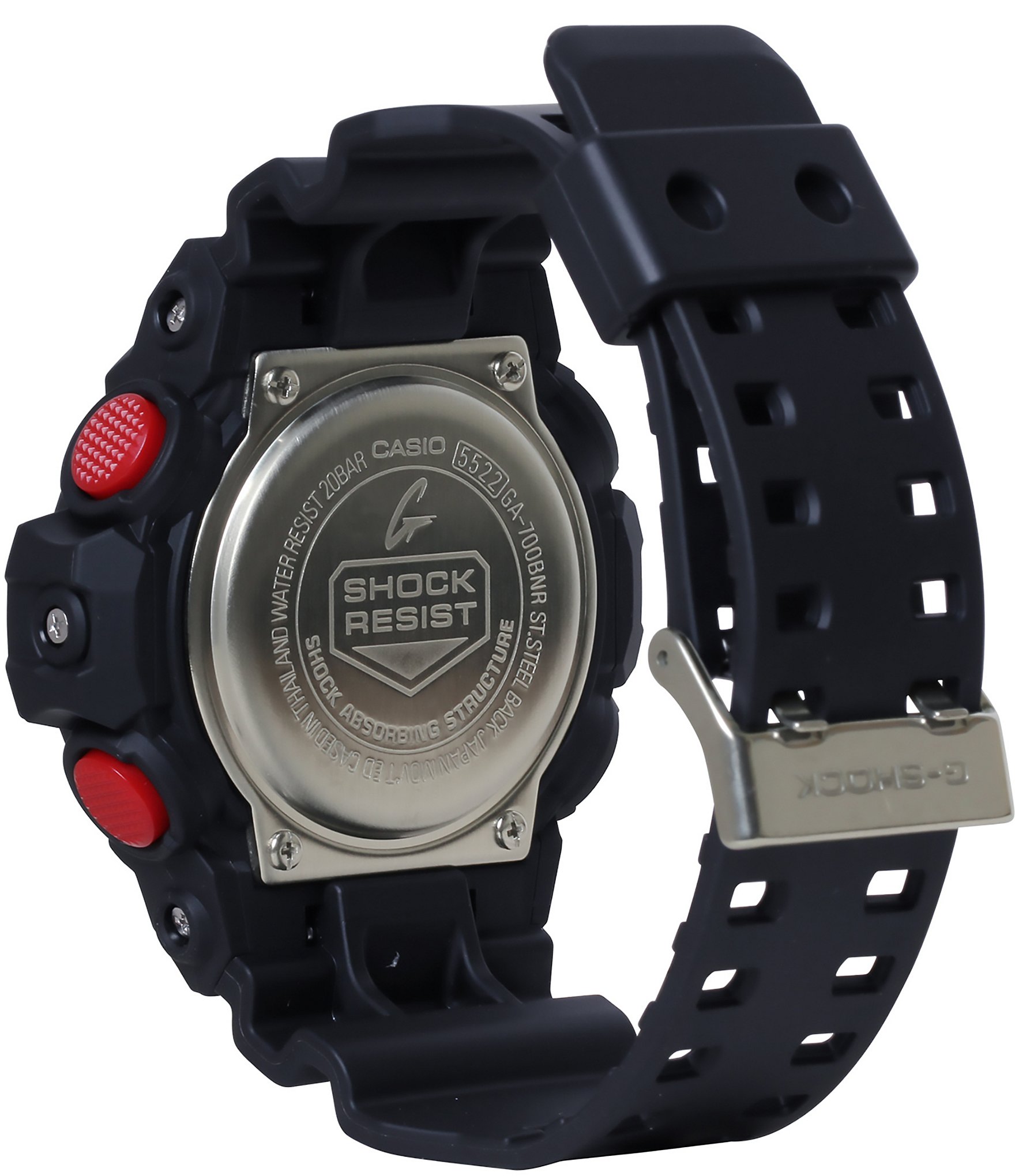 G-Shock Men's Black & Red XL Ana Digi Resin Watch