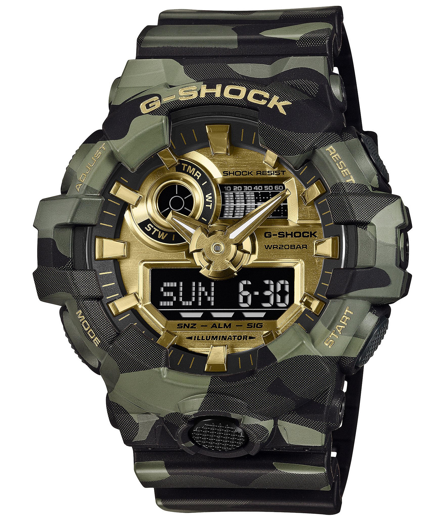 G-Shock Men's Bold Camo Ana-Digi Resin Strap Watch