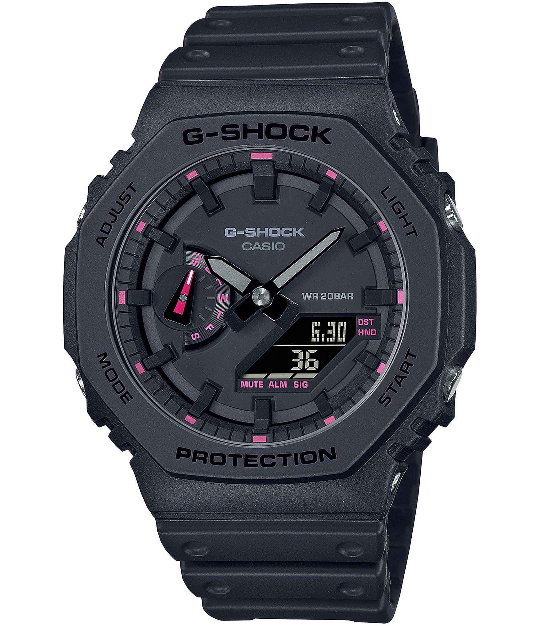 G-Shock Men's Digital Analog Black Resin Strap Watch