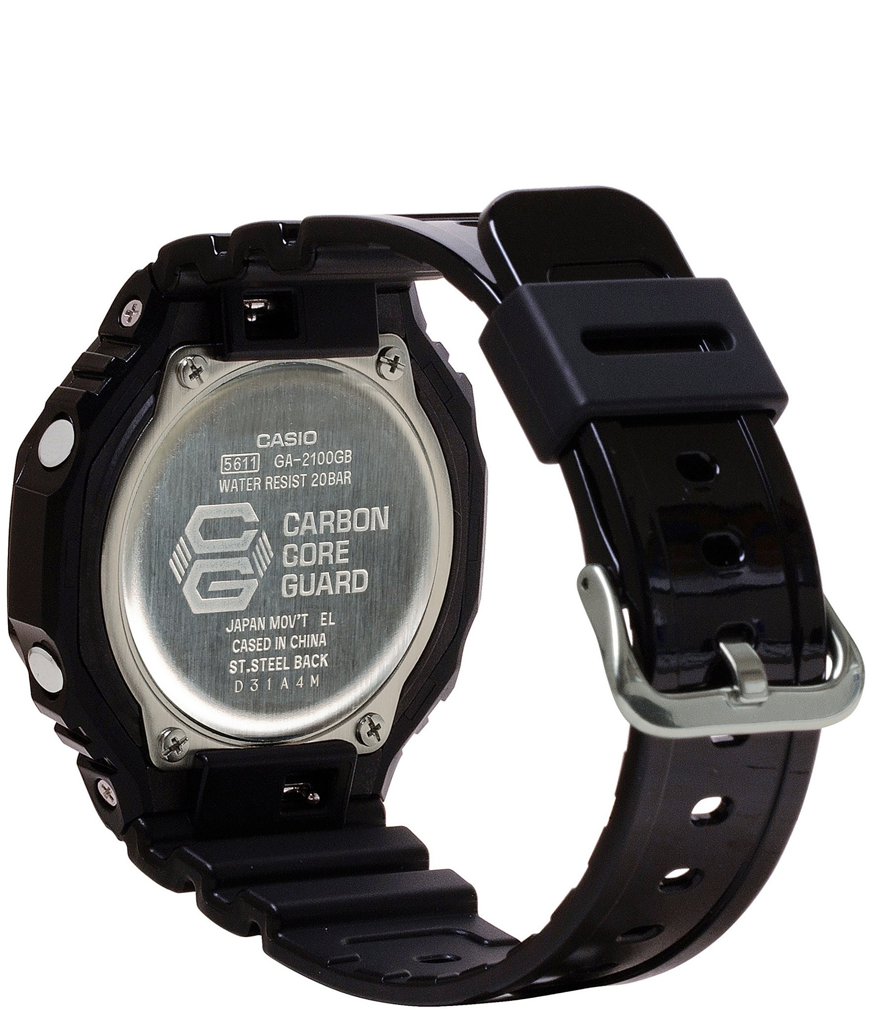 G-Shock Men's Digital Black & Gold Resin Strap Watch