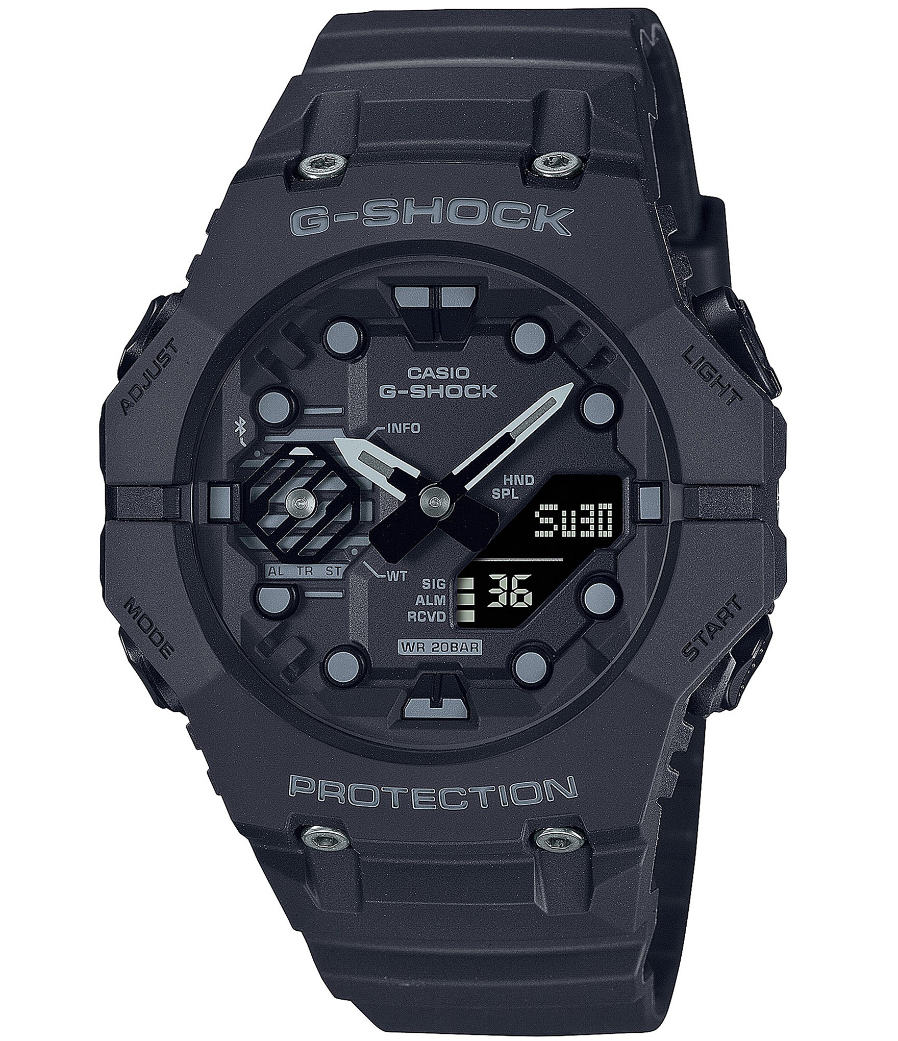 G Shock Mens Gab001 1a Ana Digi Black Resin Watch Dillards