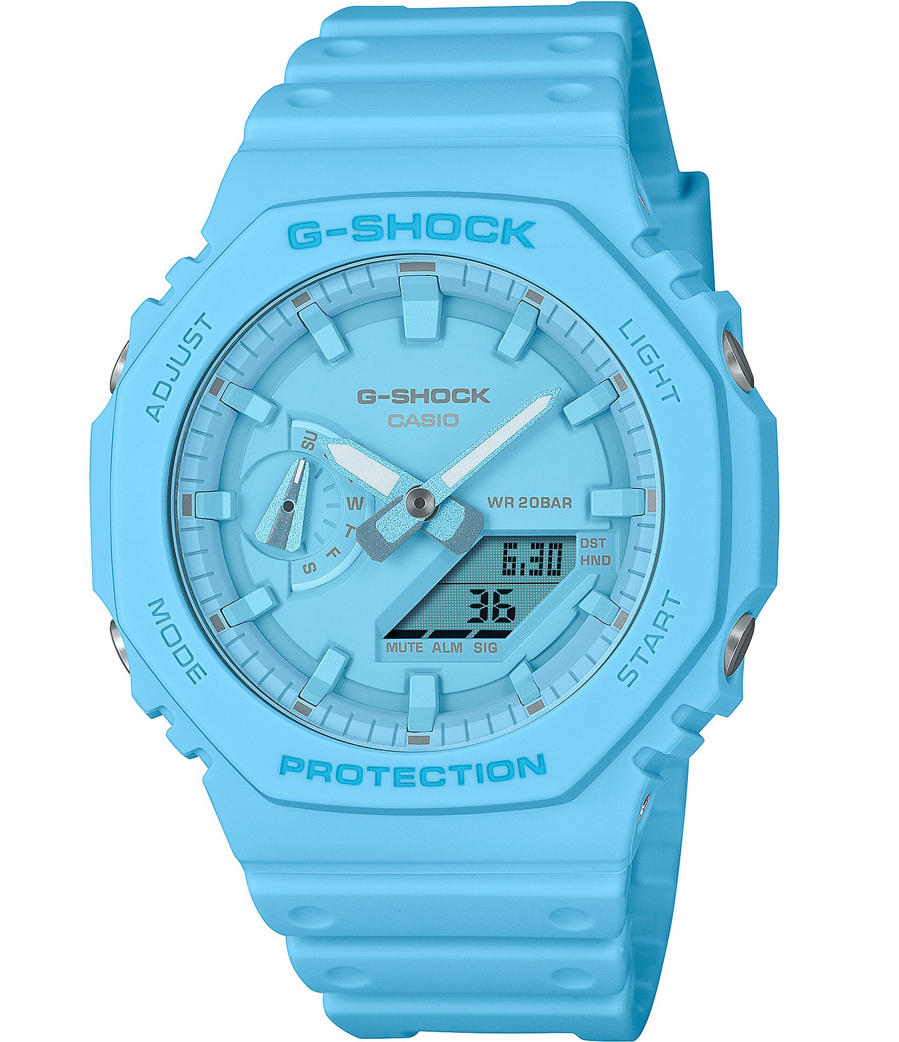 G-Shock Men's Mono Ana-Digi Blue Resin Strap Watch