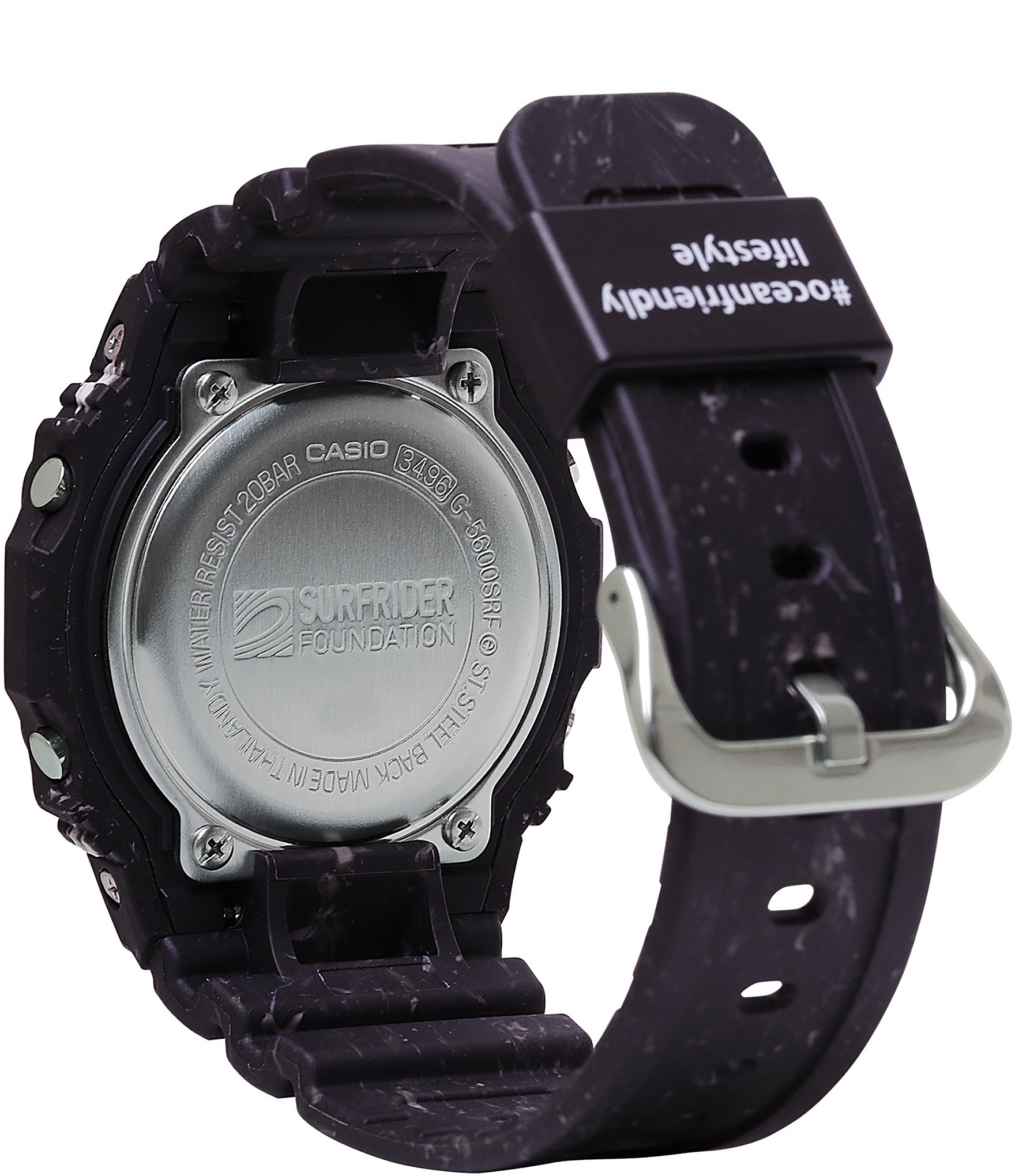 G-Shock Men's Surfrider Limited Edition Digital Black Resin Strap Watch