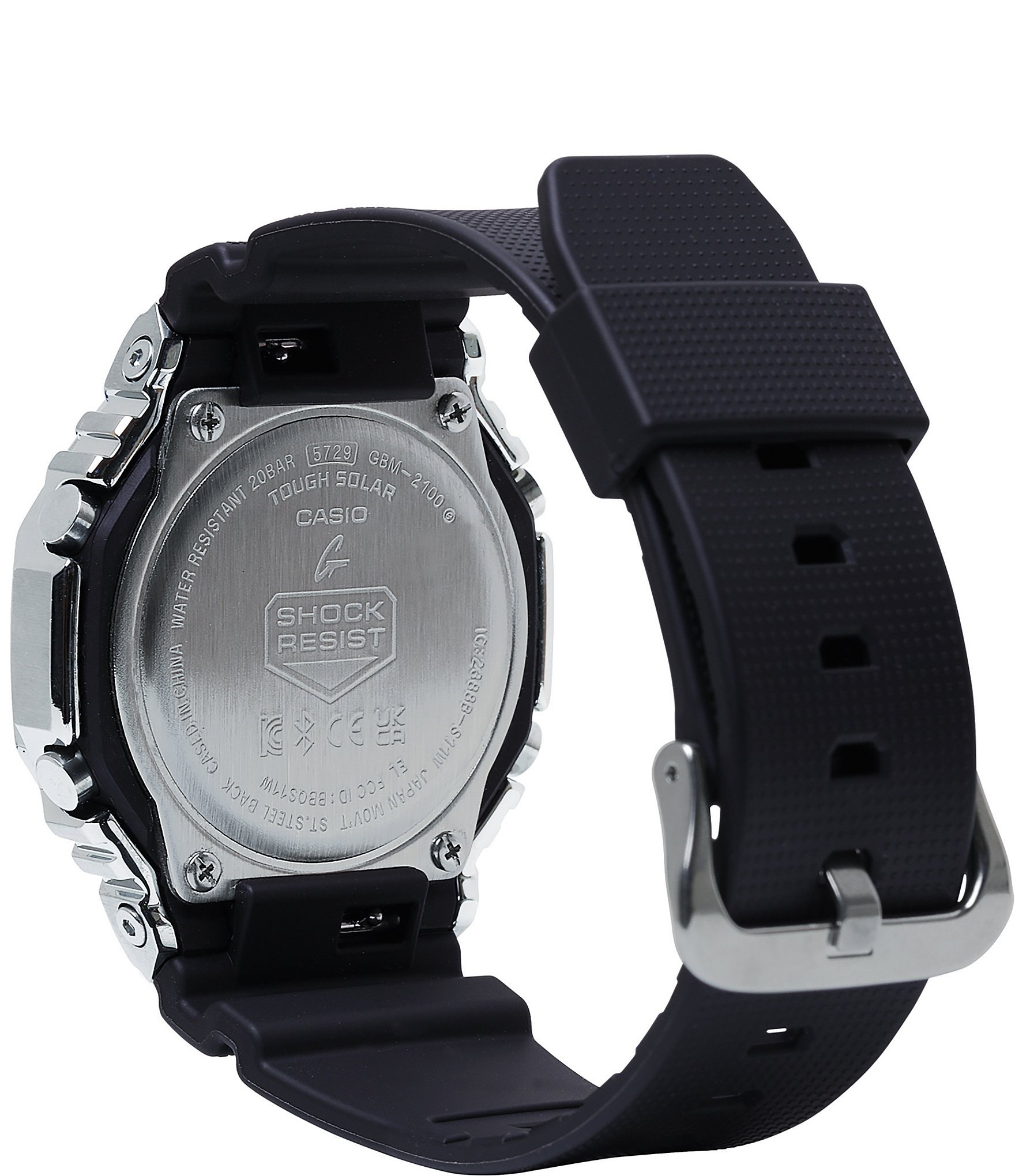 G-Shock Protection Men's Ana-Digi Green Dial Black Resin Strap Watch