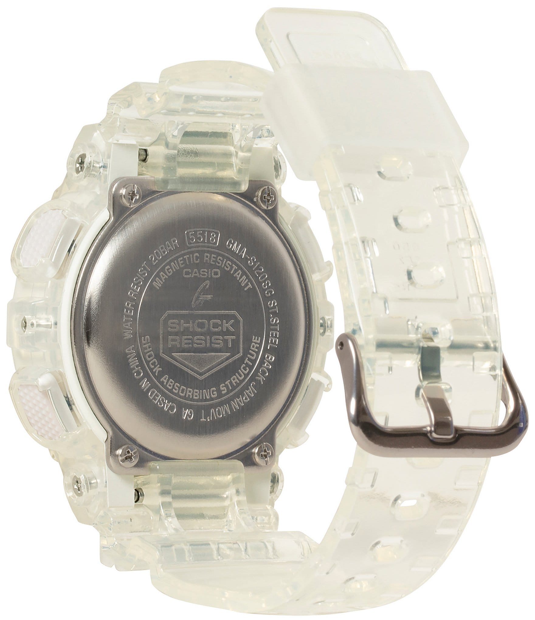 G-Shock Women's Ana-Digital Clear Resin Strap Watch