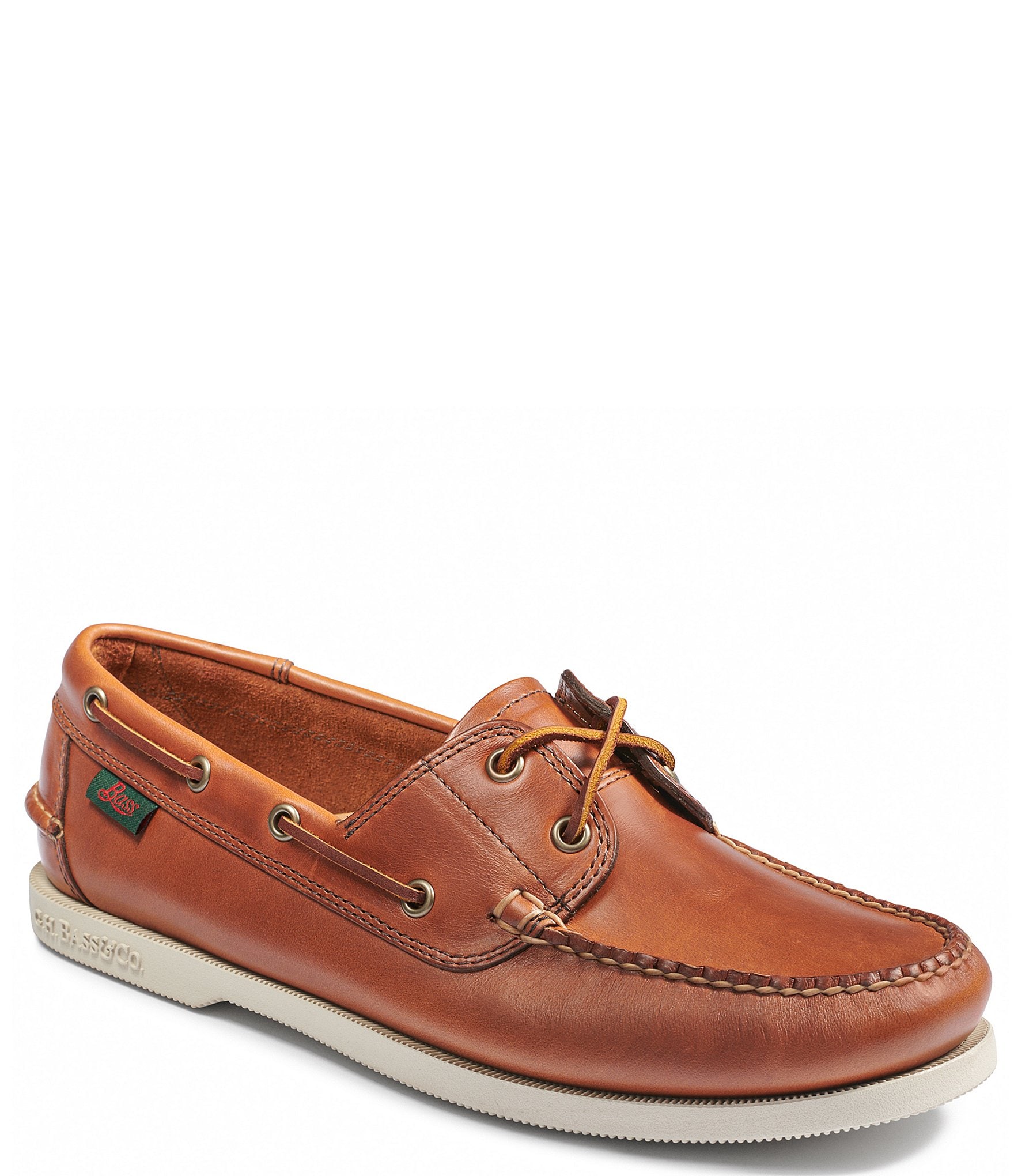 Chatham Deck II G2 Leather Boat Shoes, Chestnut at John Lewis & Partners