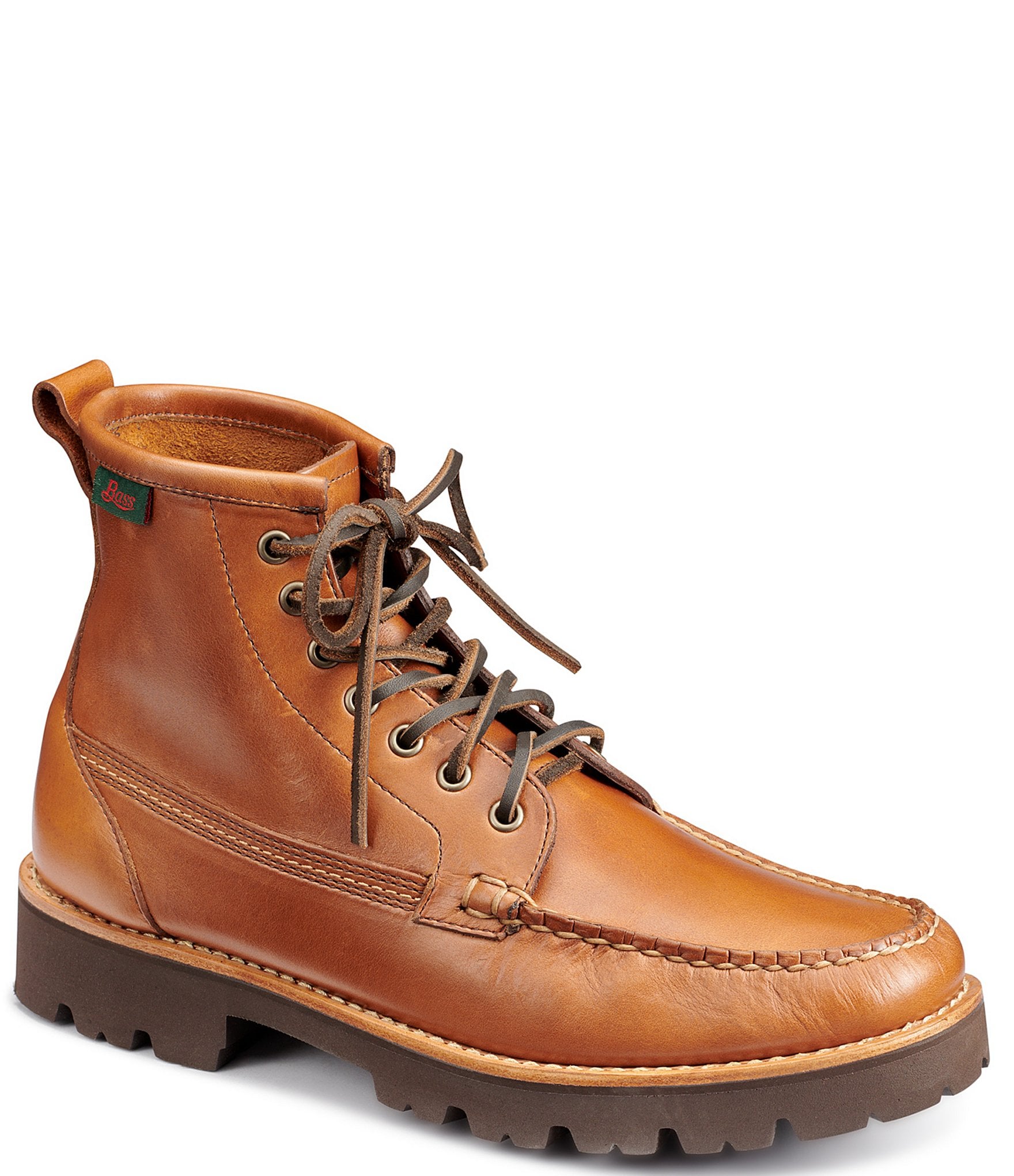 G.H. Bass Men's Leather Lug Sole Ranger Boots | Dillard's