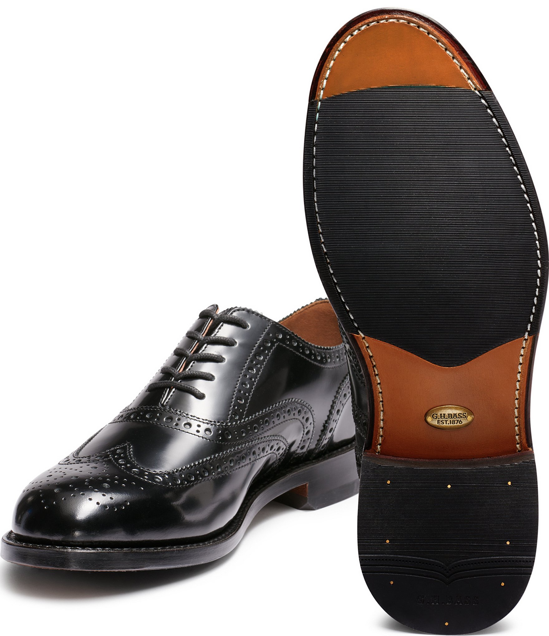 G.H. Bass Men's Monogram Wingtip Oxfords