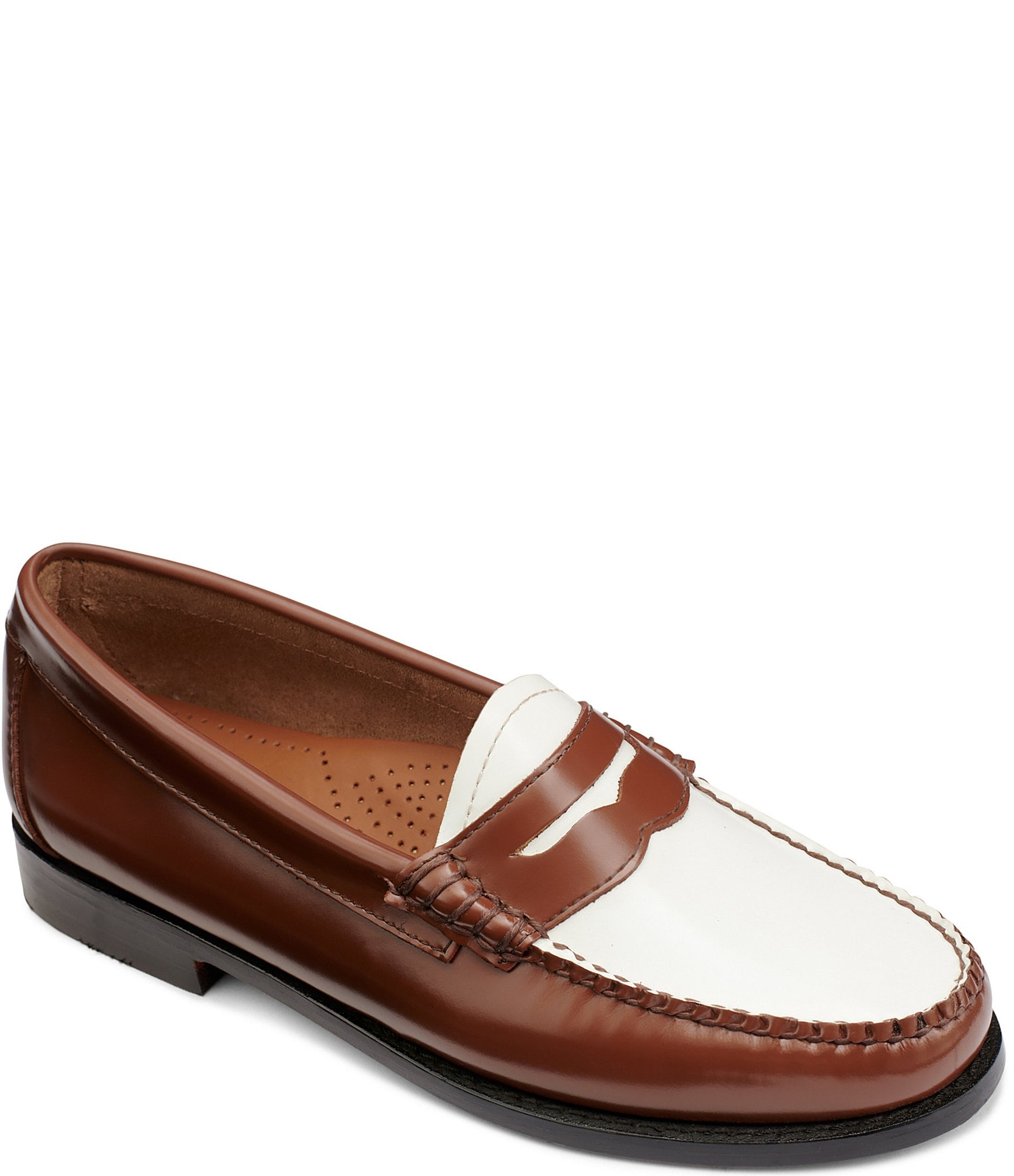 G.H. Bass Women's Whitney Weejun Color Block Leather Loafers