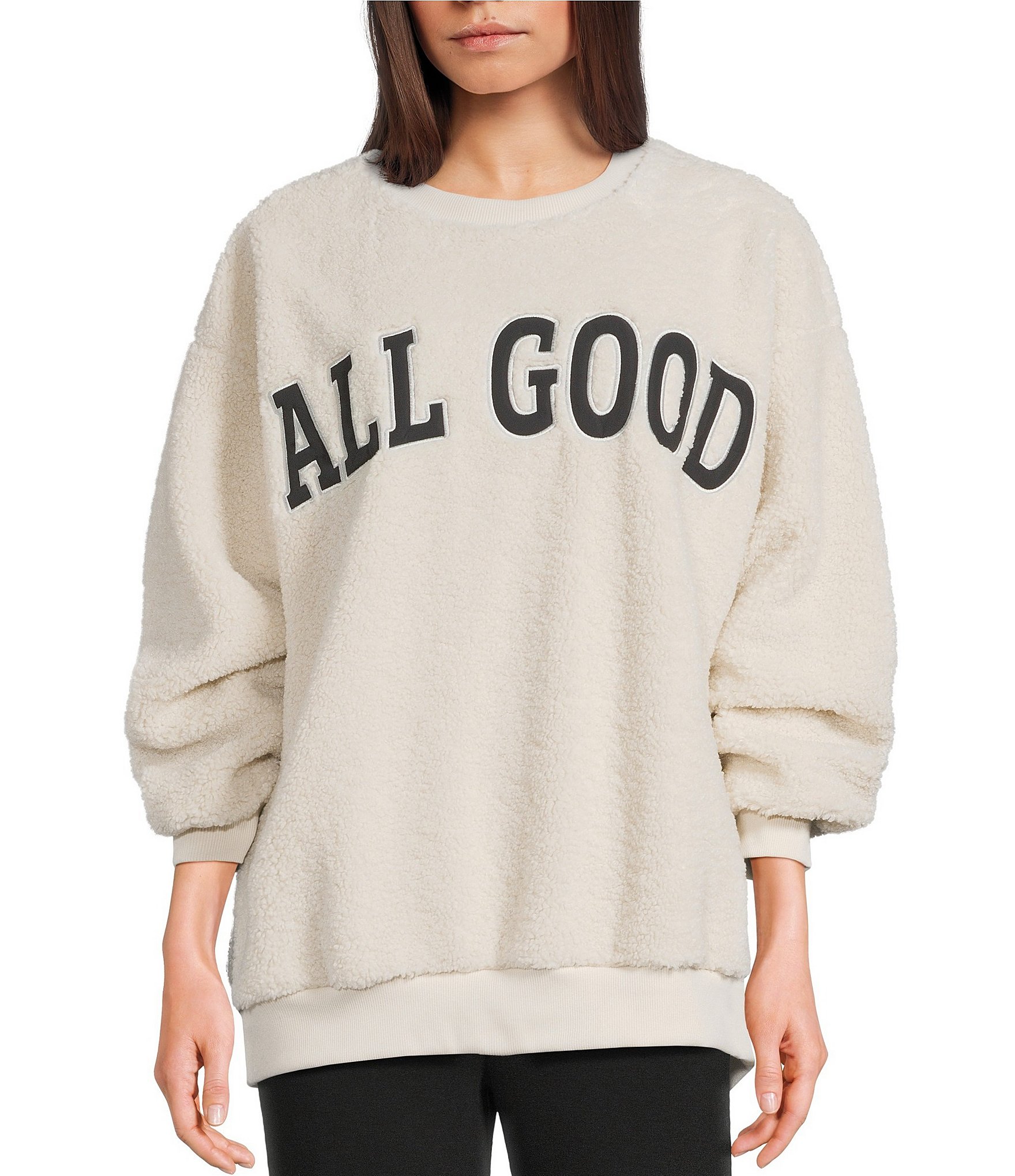 GB All Good Sherpa Pullover Sweatshirt
