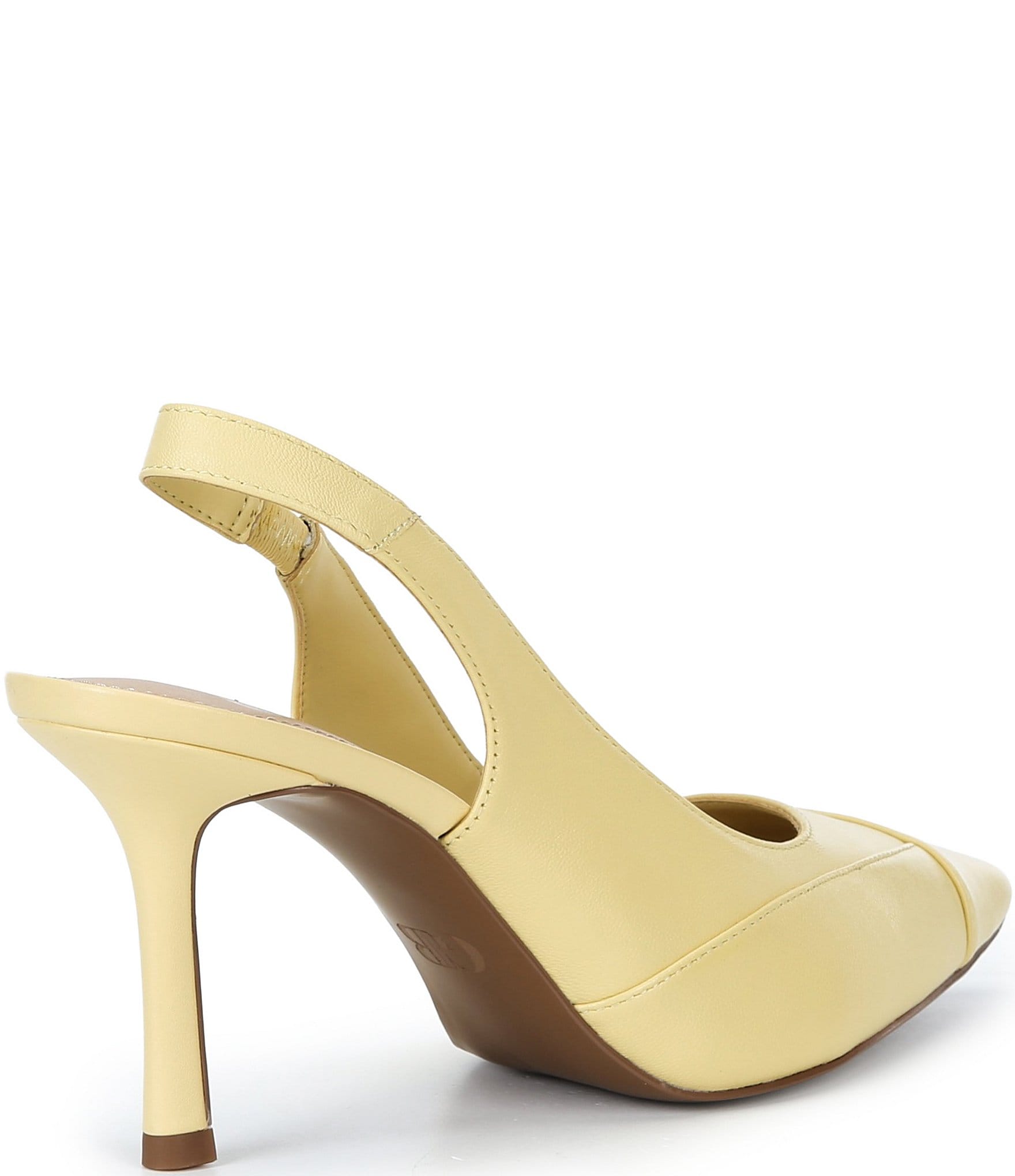 GB Atta-Girl Pieced Leather Slingback Pumps