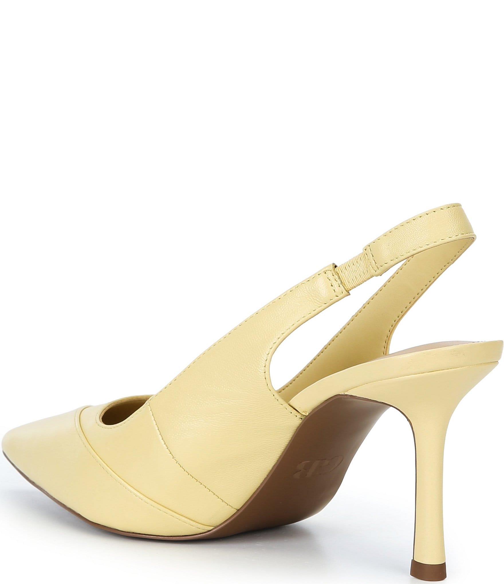 GB Atta-Girl Pieced Leather Slingback Pumps