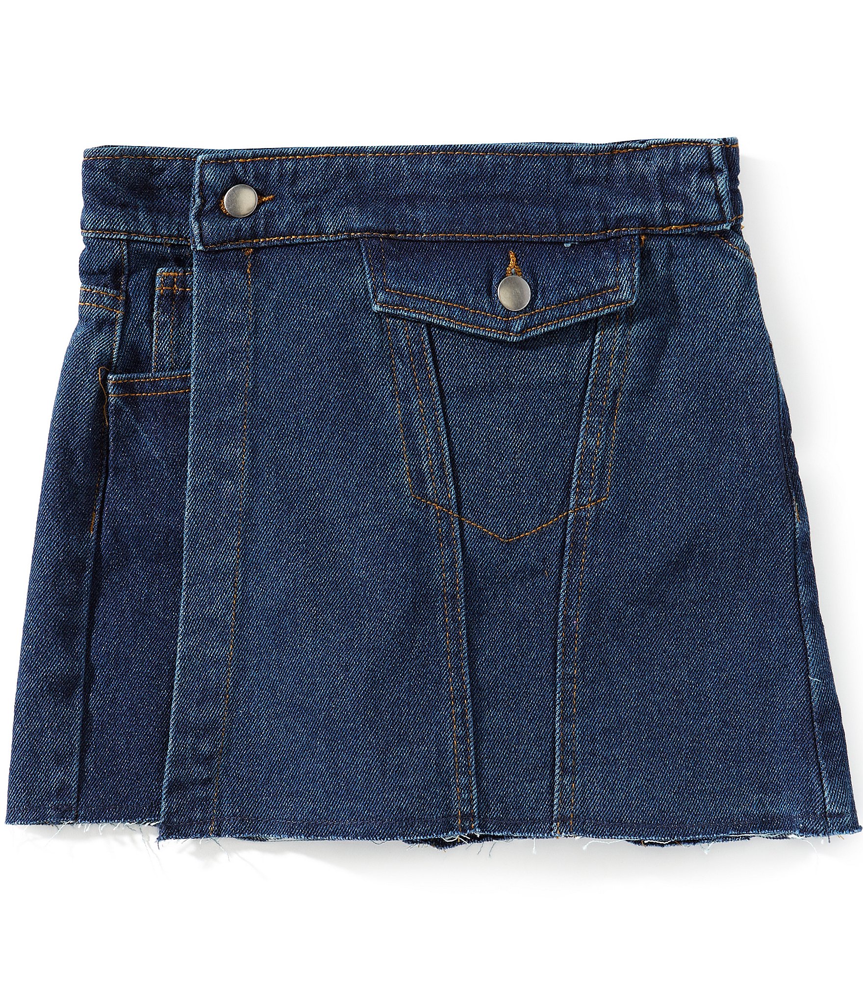 GB Big Girls 7-16 Asymmetrical Denim Mini Skort