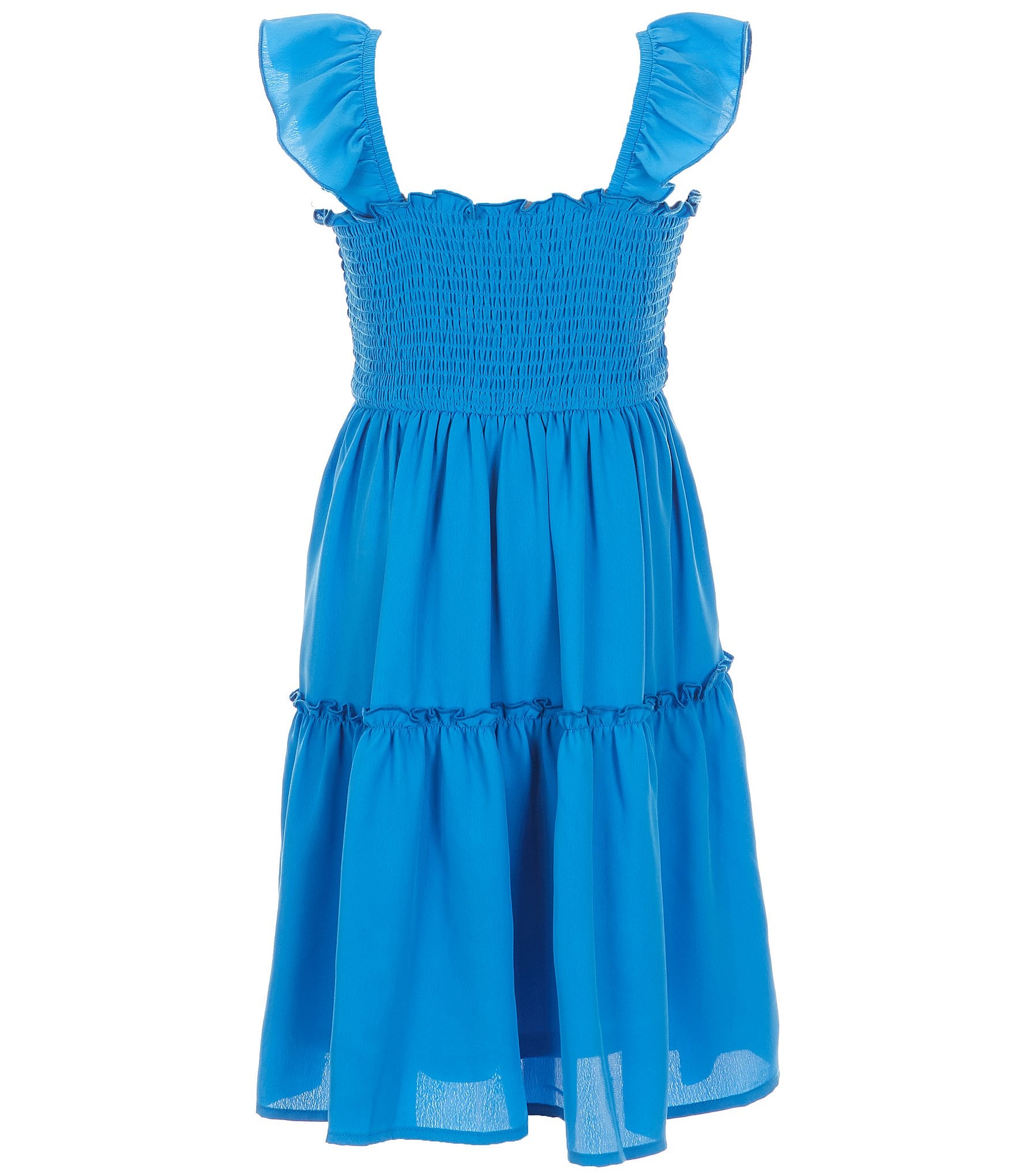 GB Big Girls 7-16 Cap Sleeve Smocked Dress